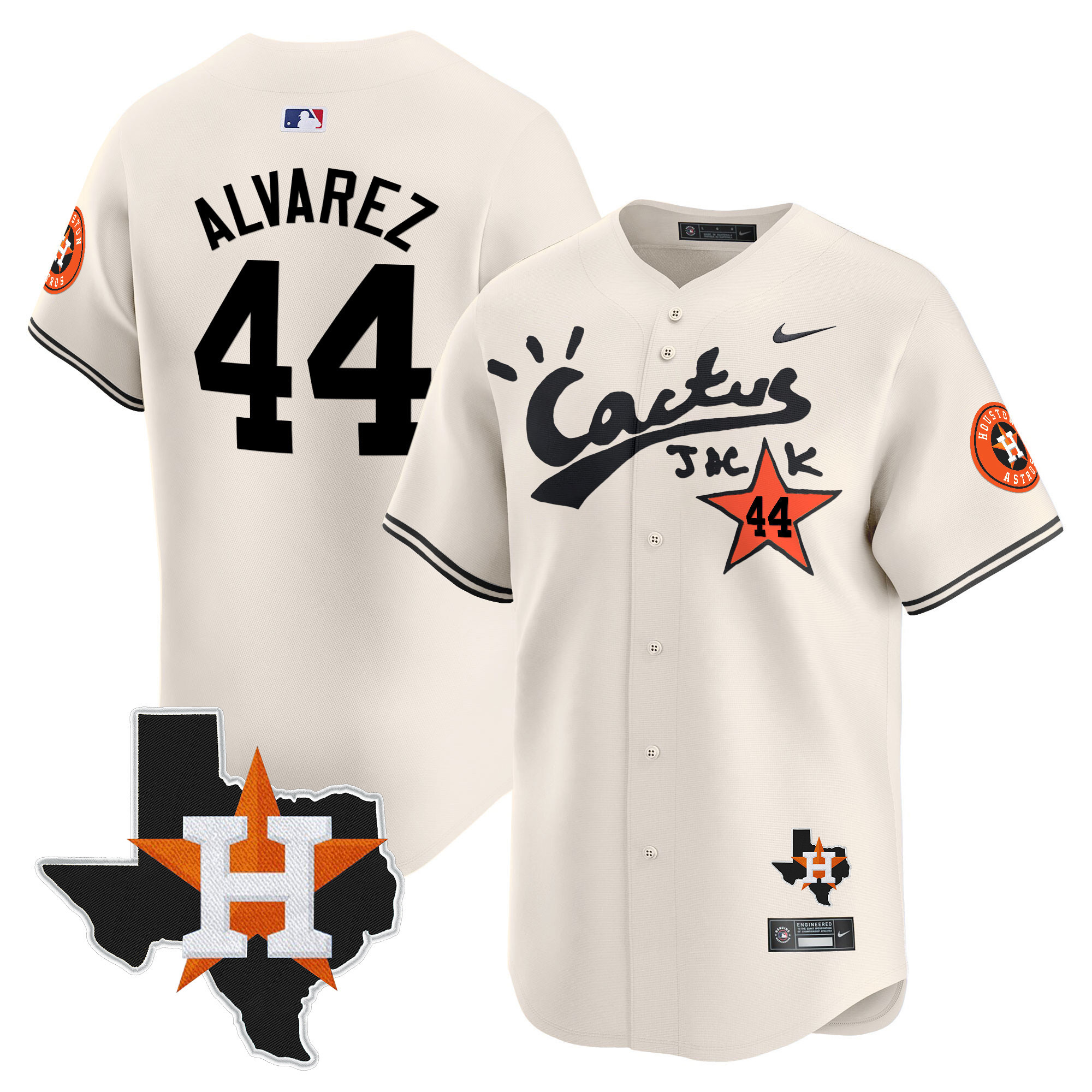 Men's Cactus Jack Patch Vapor Premier Limited Jersey - All Stitched