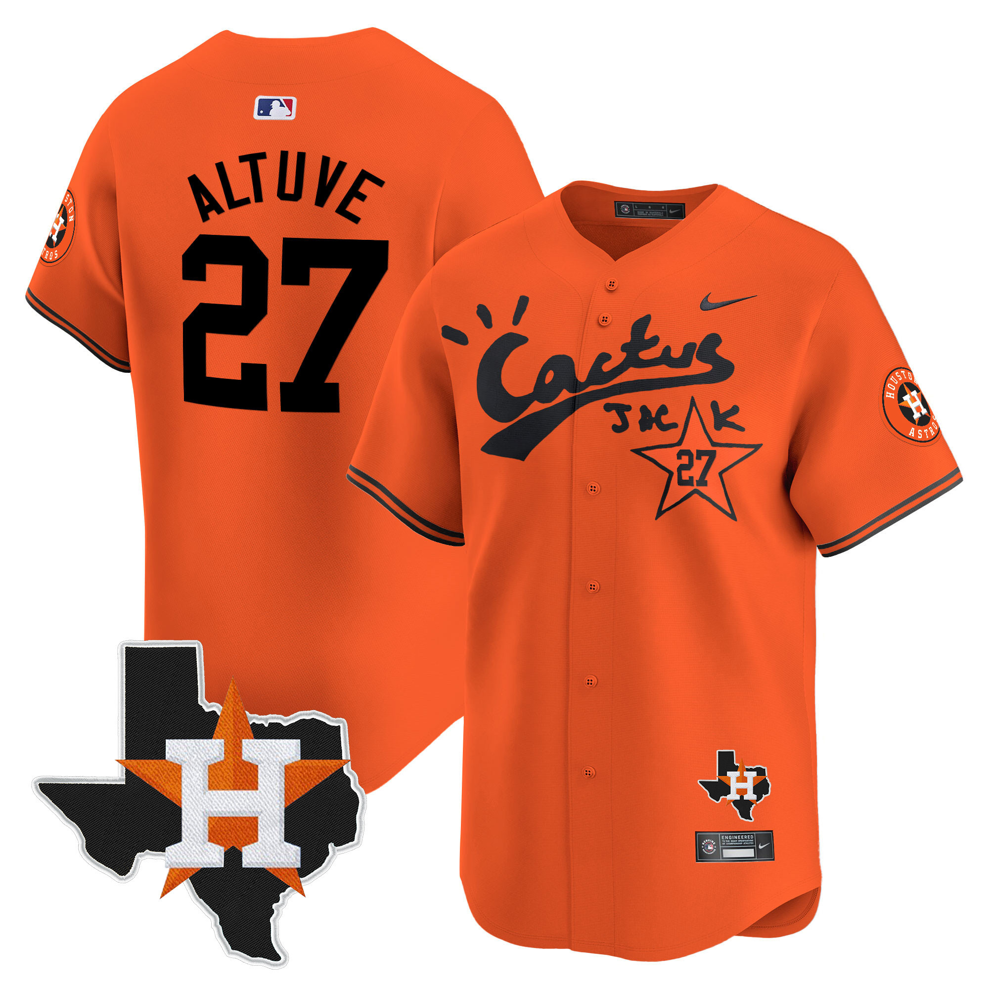 Men's Cactus Jack Patch Vapor Premier Limited Jersey - All Stitched