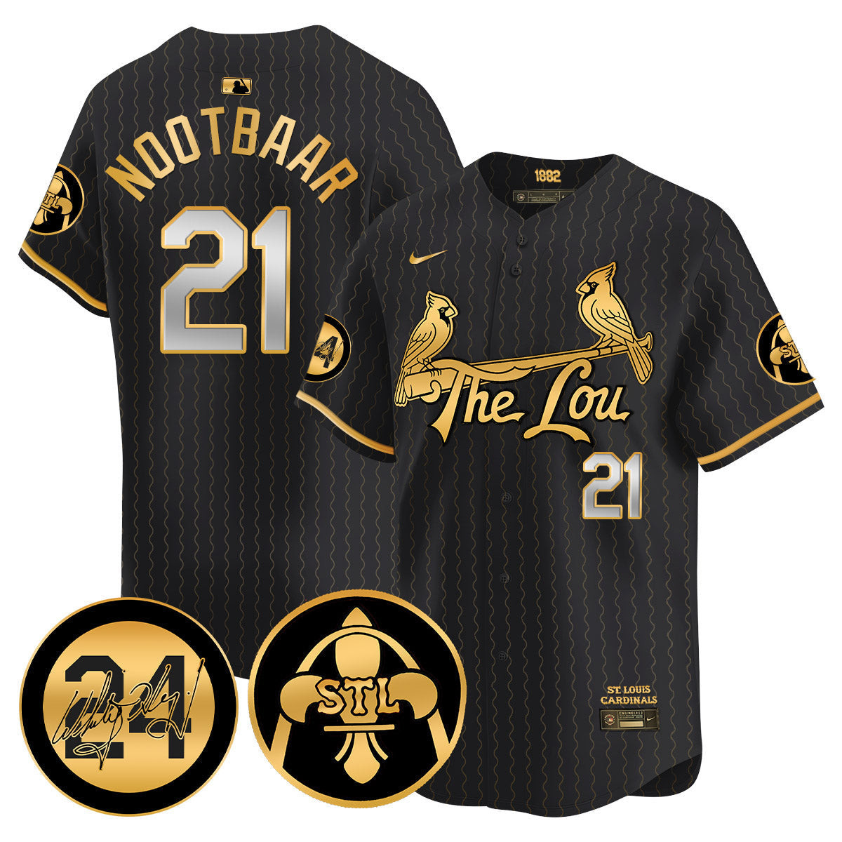 Men's Cardinals 2024 City Connect Whitey Herzog Patch Vapor Premier Limited Jersey V2 - All Stitched