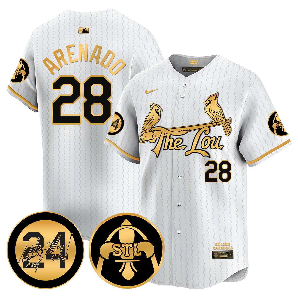 Men's Cardinals 2024 City Connect Whitey Herzog Patch Vapor Premier Limited Jersey V2 - All Stitched