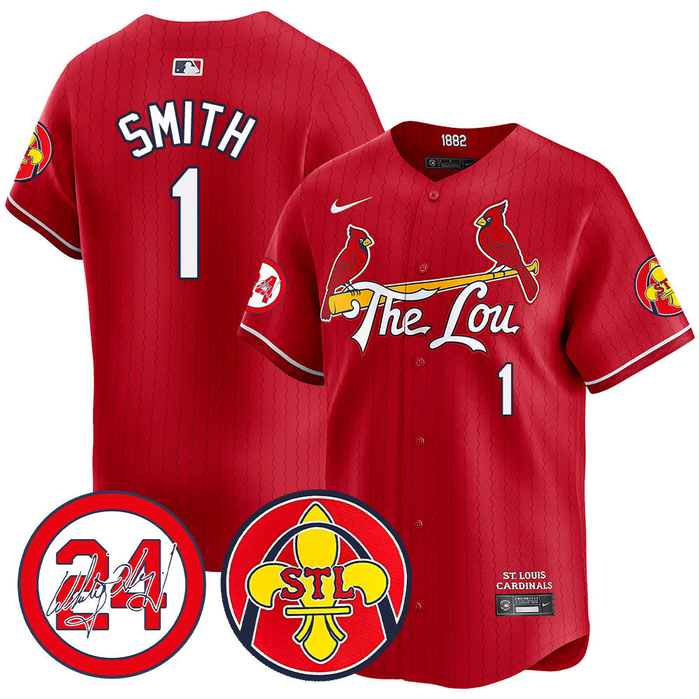 Men's Cardinals 2024 City Connect Whitey Herzog Patch Vapor Premier Limited Jersey V2 - All Stitched