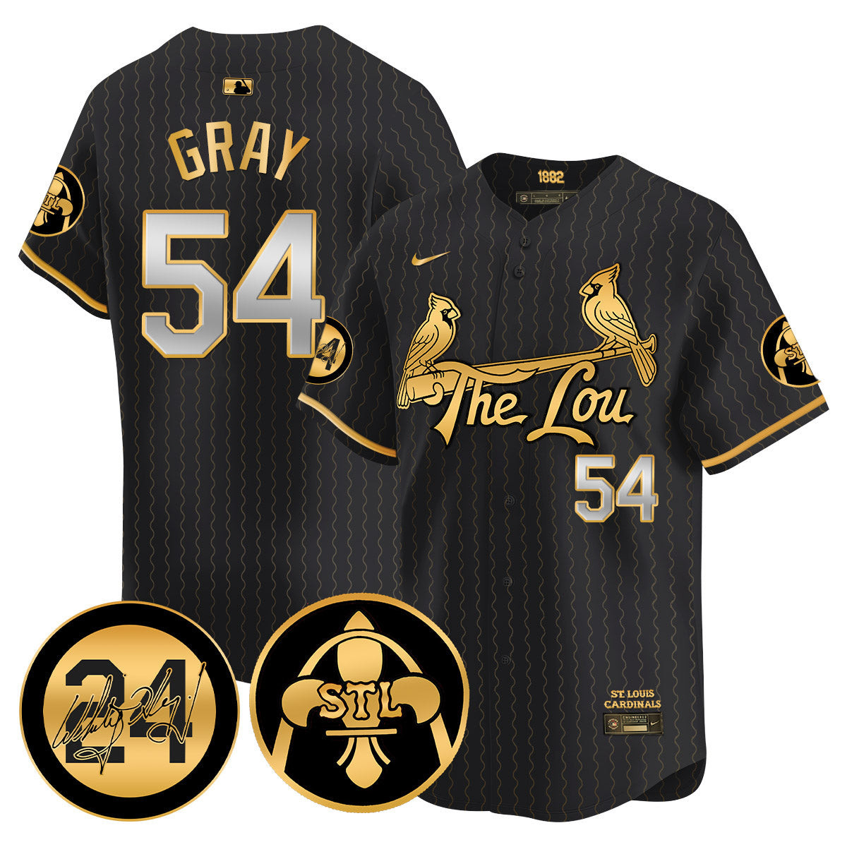 Men's Cardinals 2024 City Connect Whitey Herzog Patch Vapor Premier Limited Jersey V2 - All Stitched