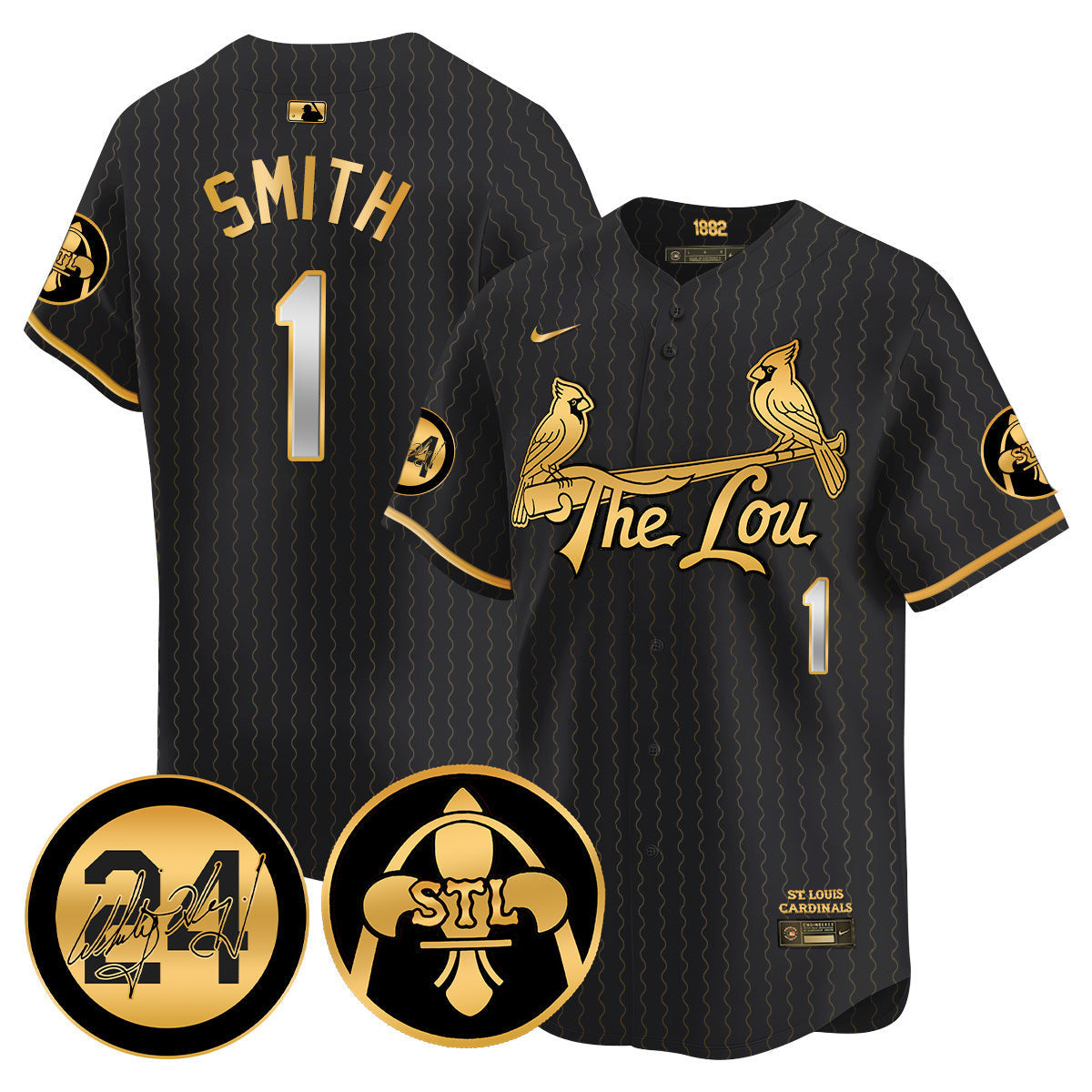 Men's Cardinals 2024 City Connect Whitey Herzog Patch Vapor Premier Limited Jersey V2 - All Stitched