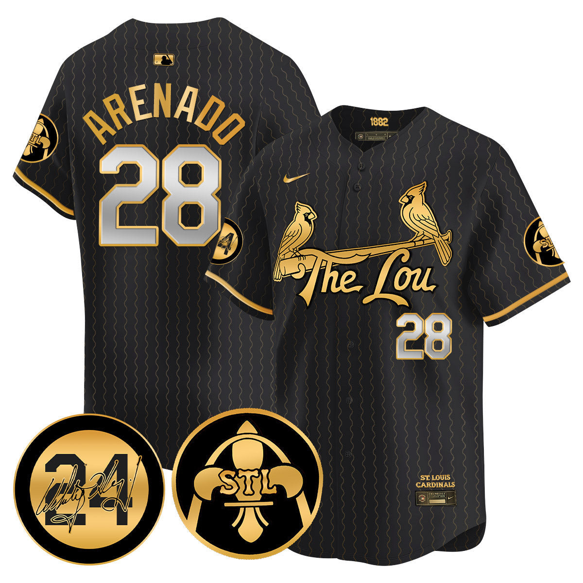 Men's Cardinals 2024 City Connect Whitey Herzog Patch Vapor Premier Limited Jersey V2 - All Stitched