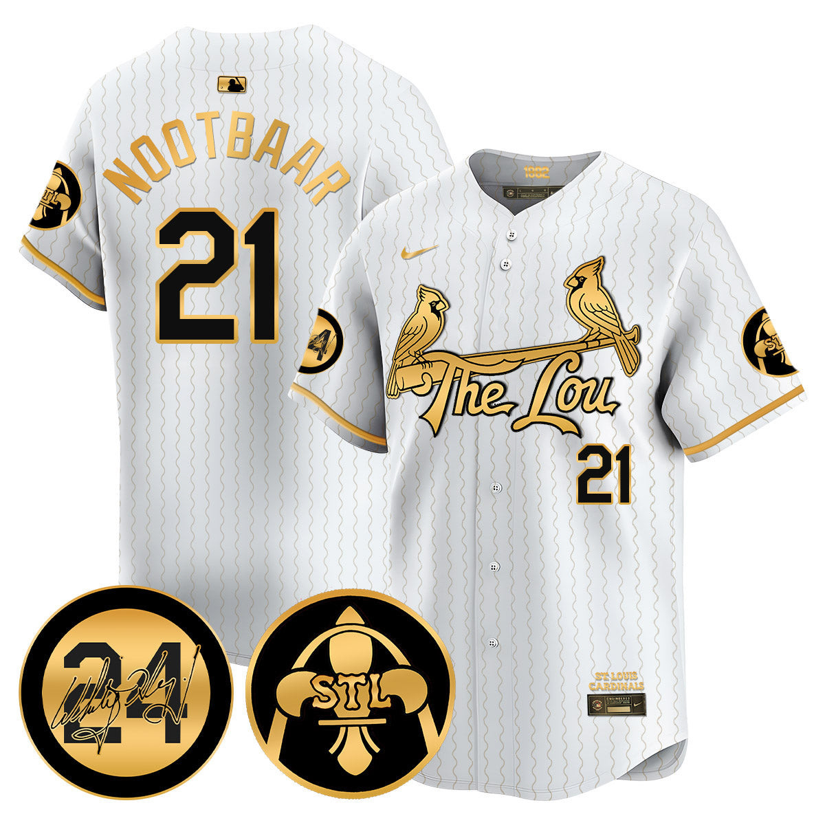 Men's Cardinals 2024 City Connect Whitey Herzog Patch Vapor Premier Limited Jersey V2 - All Stitched
