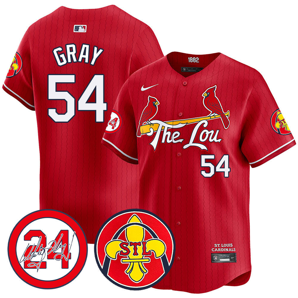 Men's Cardinals 2024 City Connect Whitey Herzog Patch Vapor Premier Limited Jersey V2 - All Stitched