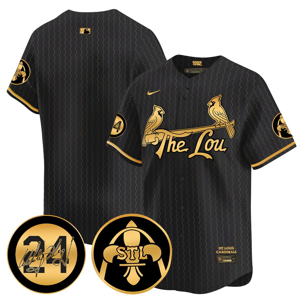 Men's Cardinals 2024 City Connect Whitey Herzog Patch Vapor Premier Limited Jersey V2 - All Stitched