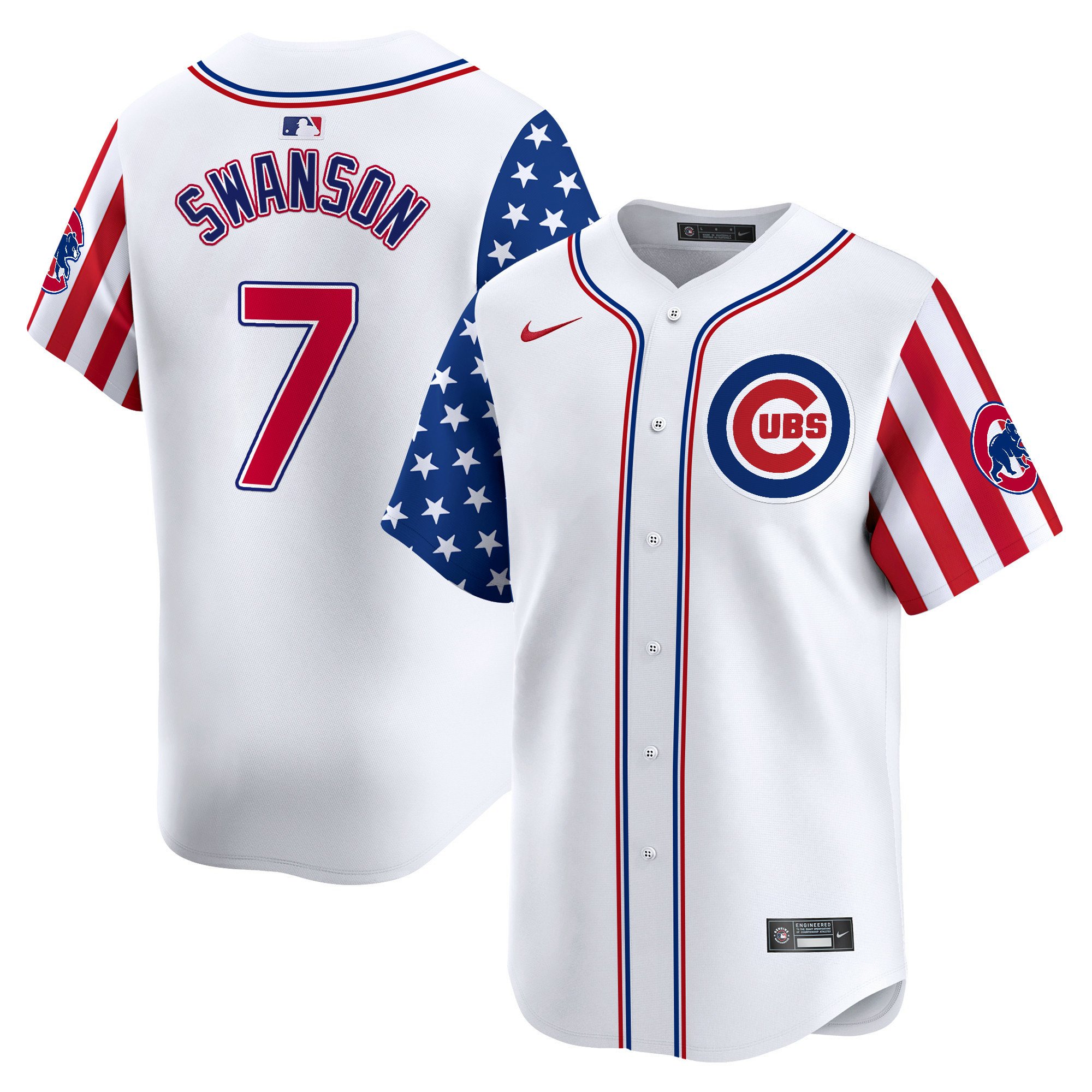 Men's Chicago Cubs 2024 Independence Day Vapor Premier Limited Jersey - All Stitched