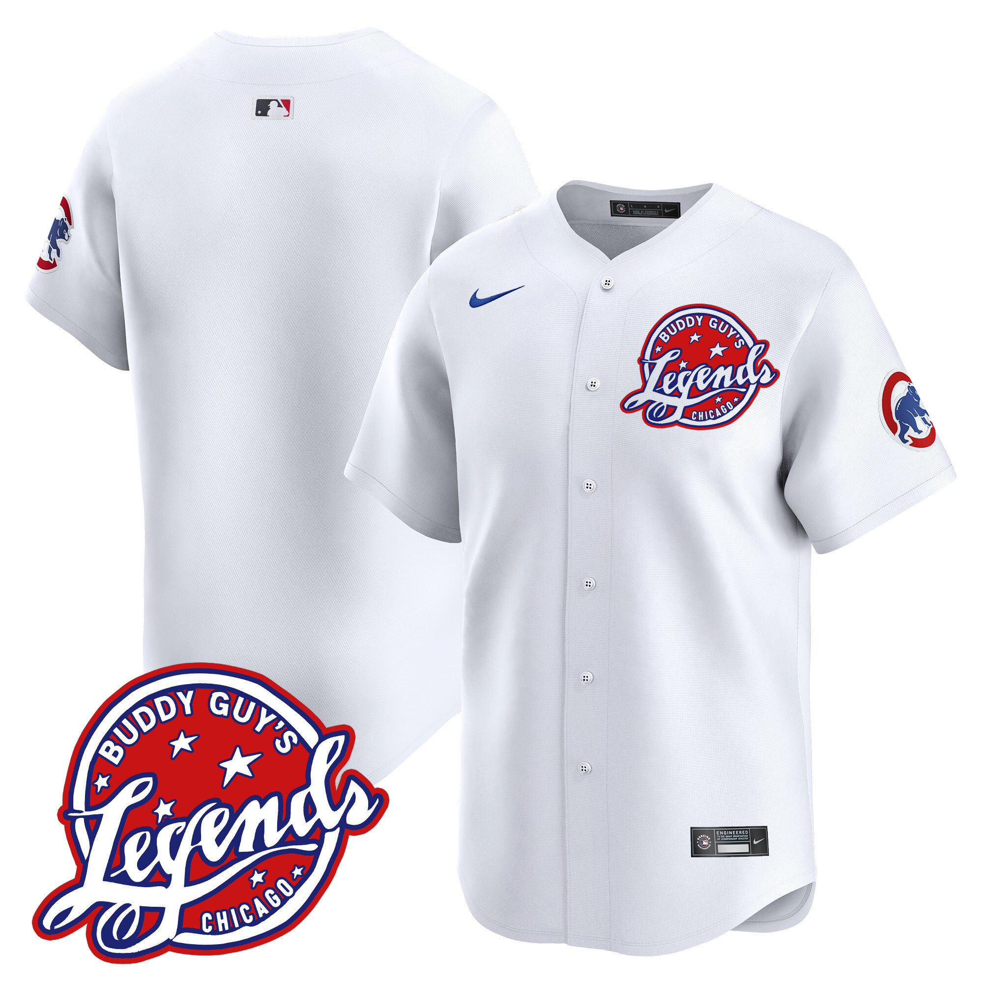 Men's Chicago Cubs Buddy Guy's Legends Vapor Premier Limited Jersey - All Stitched