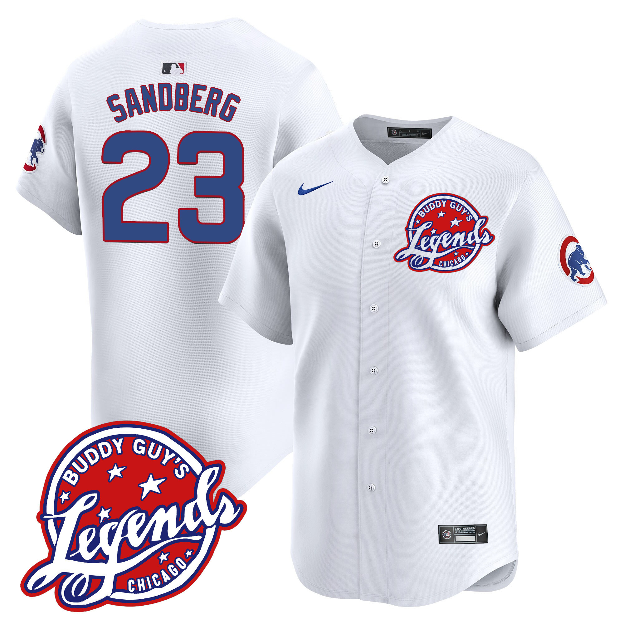 Men's Chicago Cubs Buddy Guy's Legends Vapor Premier Limited Jersey - All Stitched