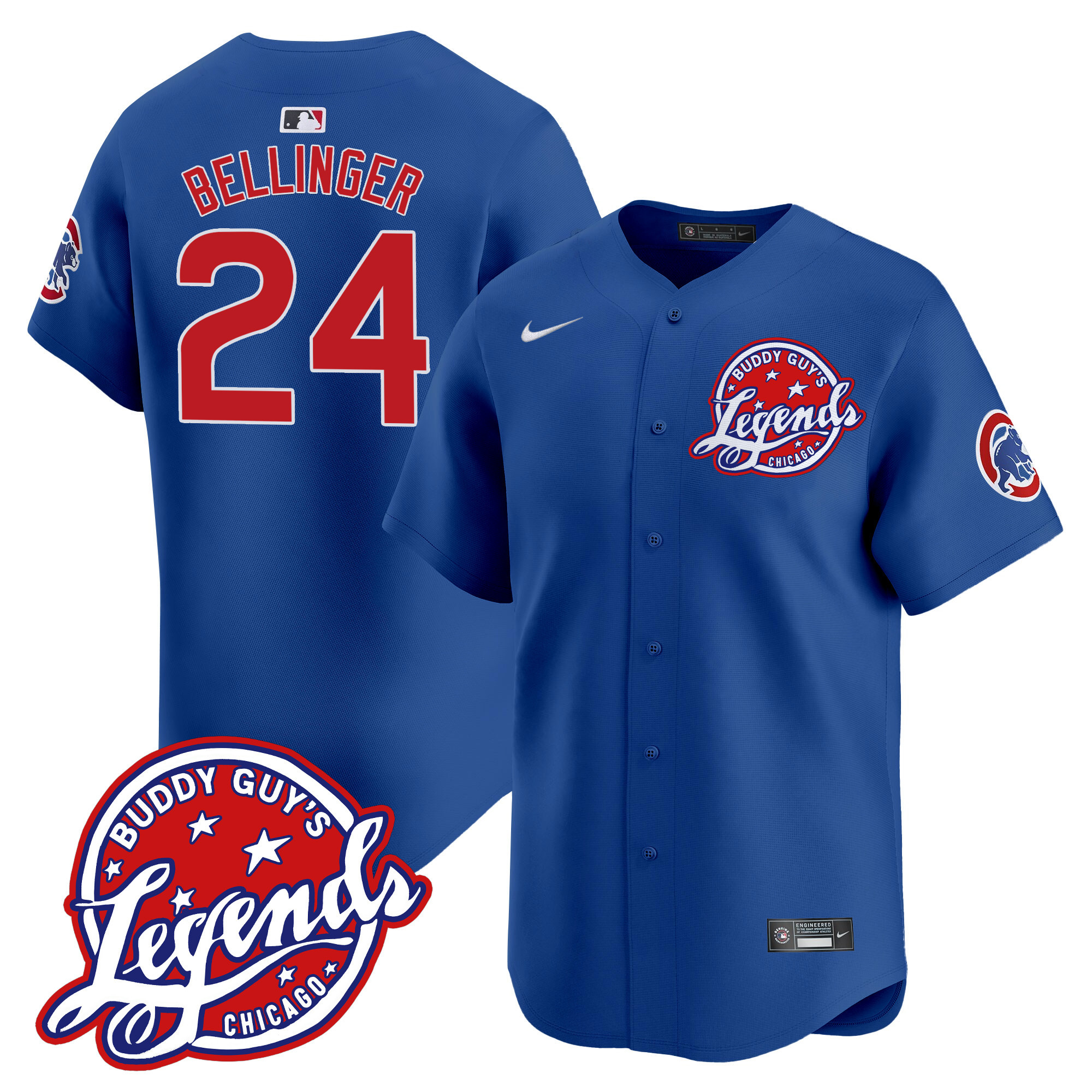 Men's Chicago Cubs Buddy Guy's Legends Vapor Premier Limited Jersey - All Stitched