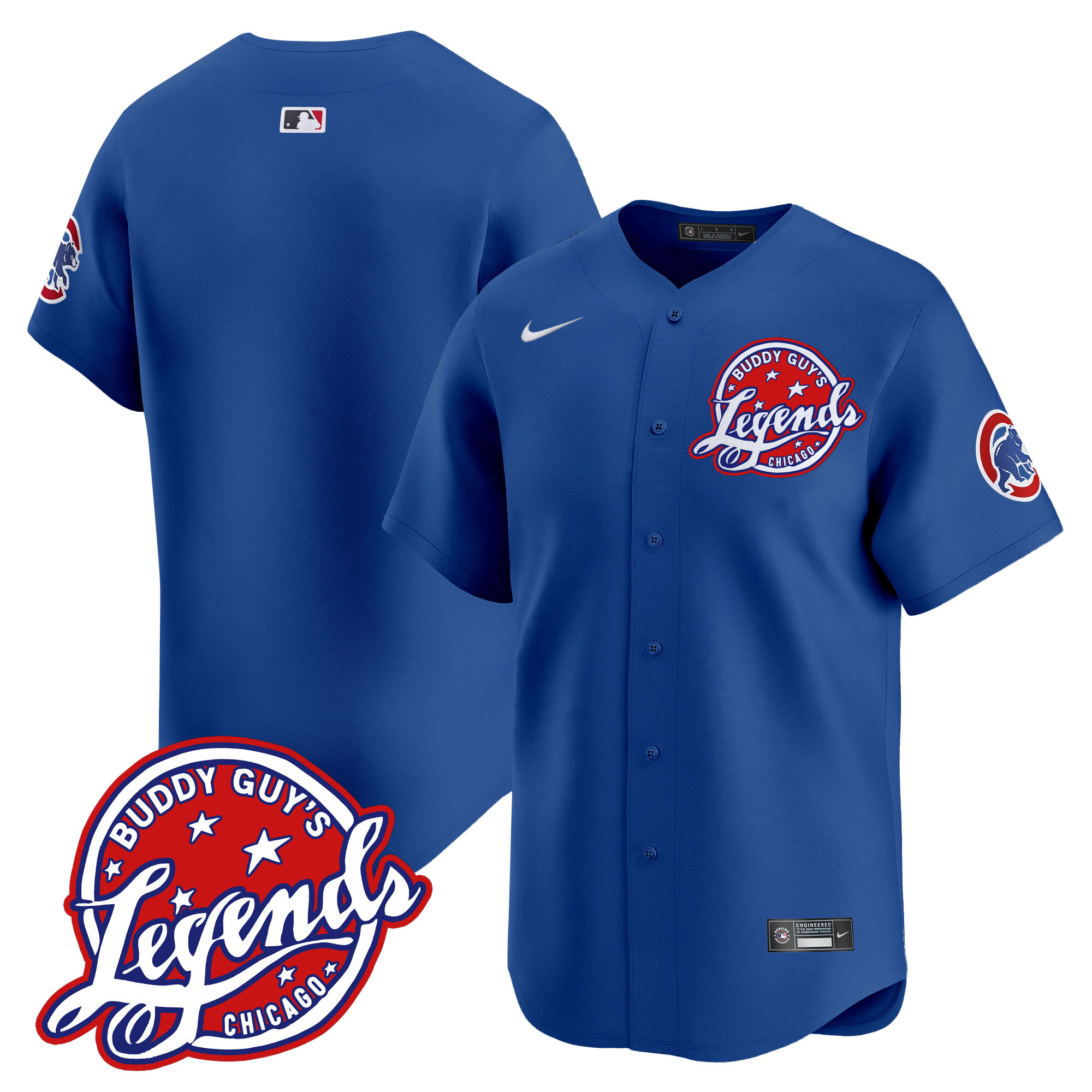 Men's Chicago Cubs Buddy Guy's Legends Vapor Premier Limited Jersey - All Stitched