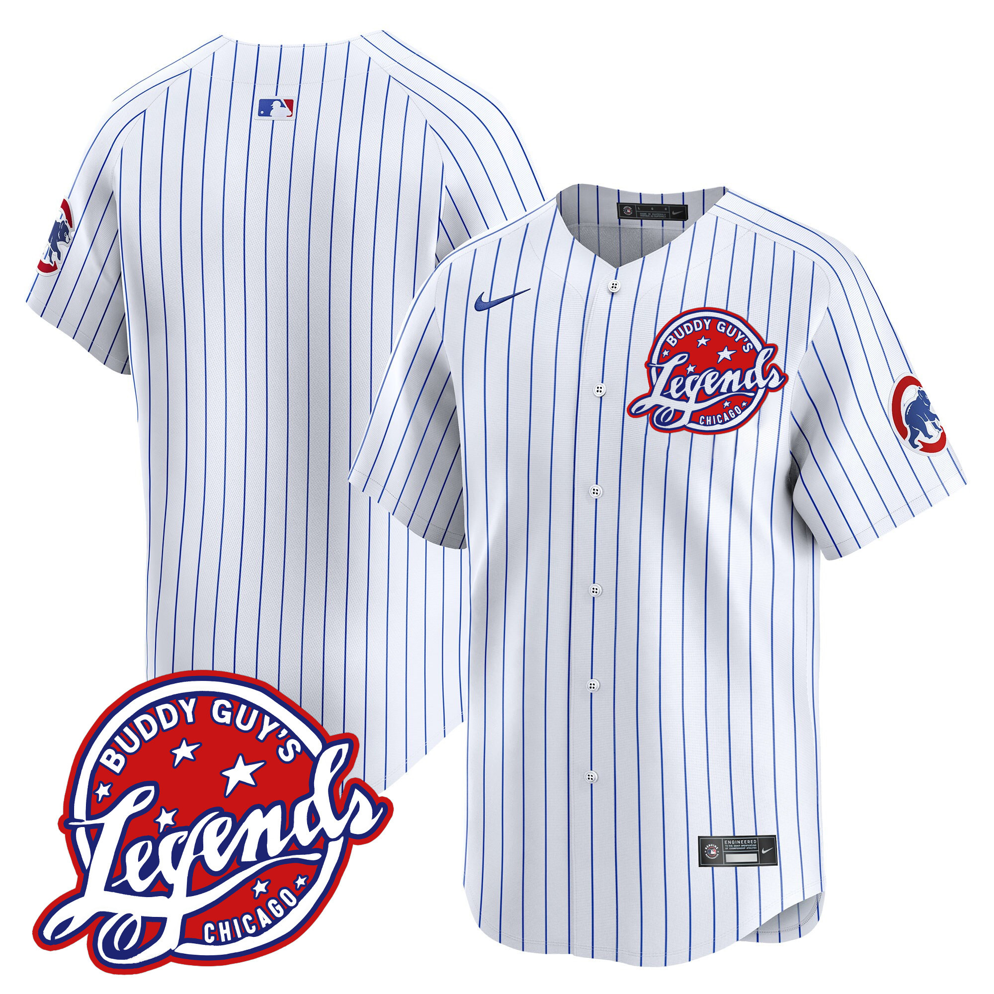 Men's Chicago Cubs Buddy Guy's Legends Vapor Premier Limited Jersey - All Stitched