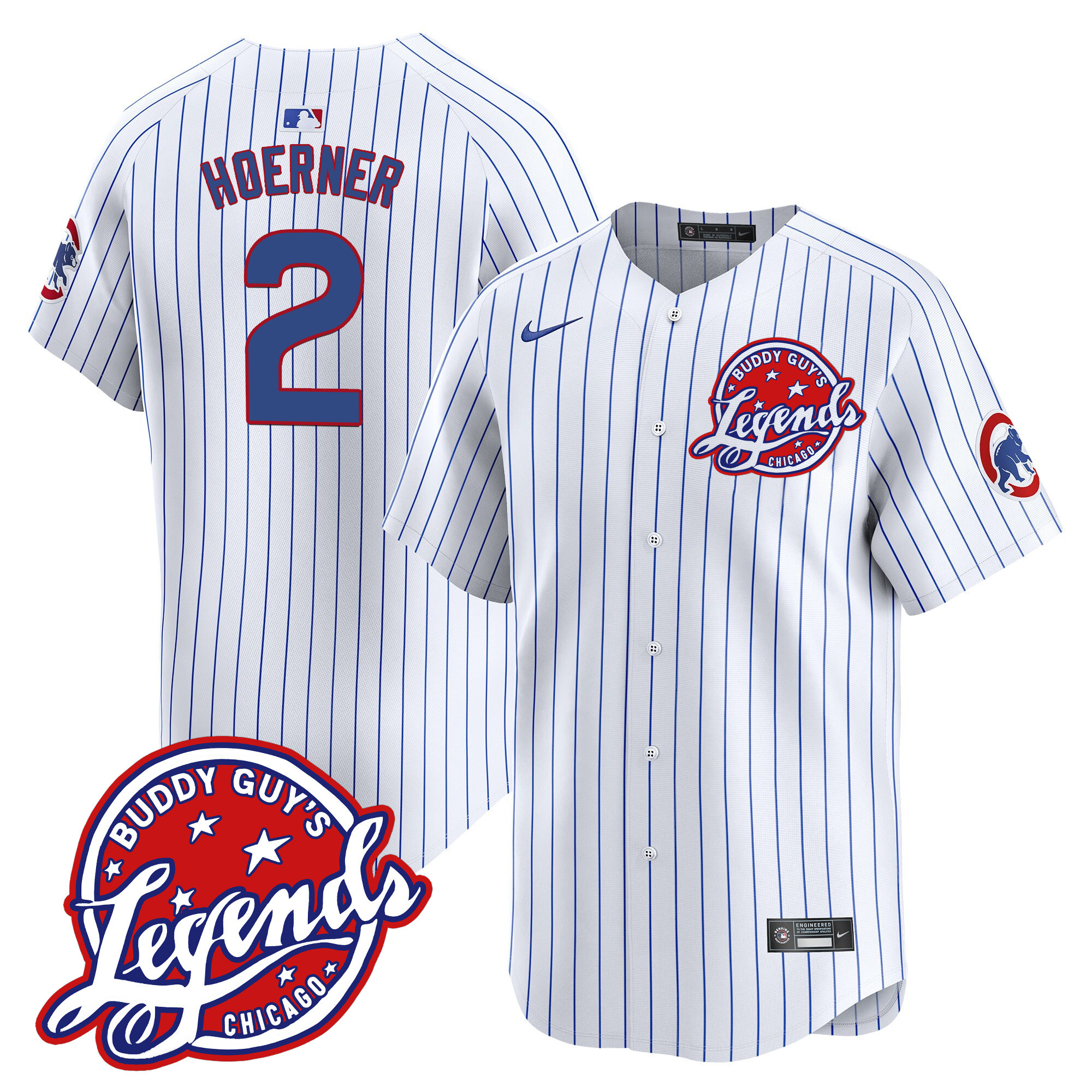 Men's Chicago Cubs Buddy Guy's Legends Vapor Premier Limited Jersey - All Stitched