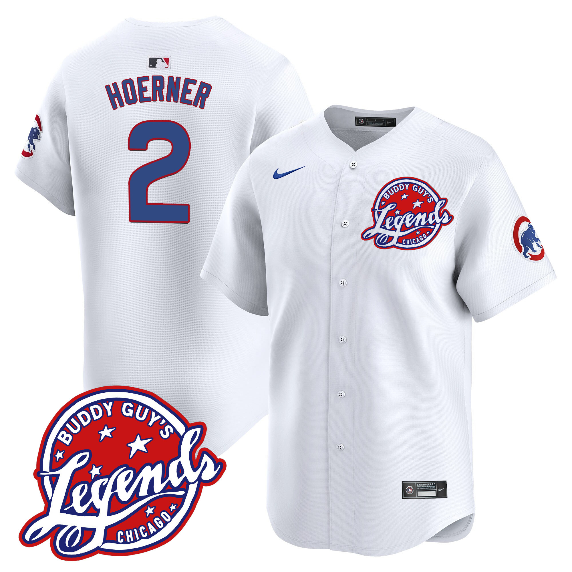 Men's Chicago Cubs Buddy Guy's Legends Vapor Premier Limited Jersey - All Stitched
