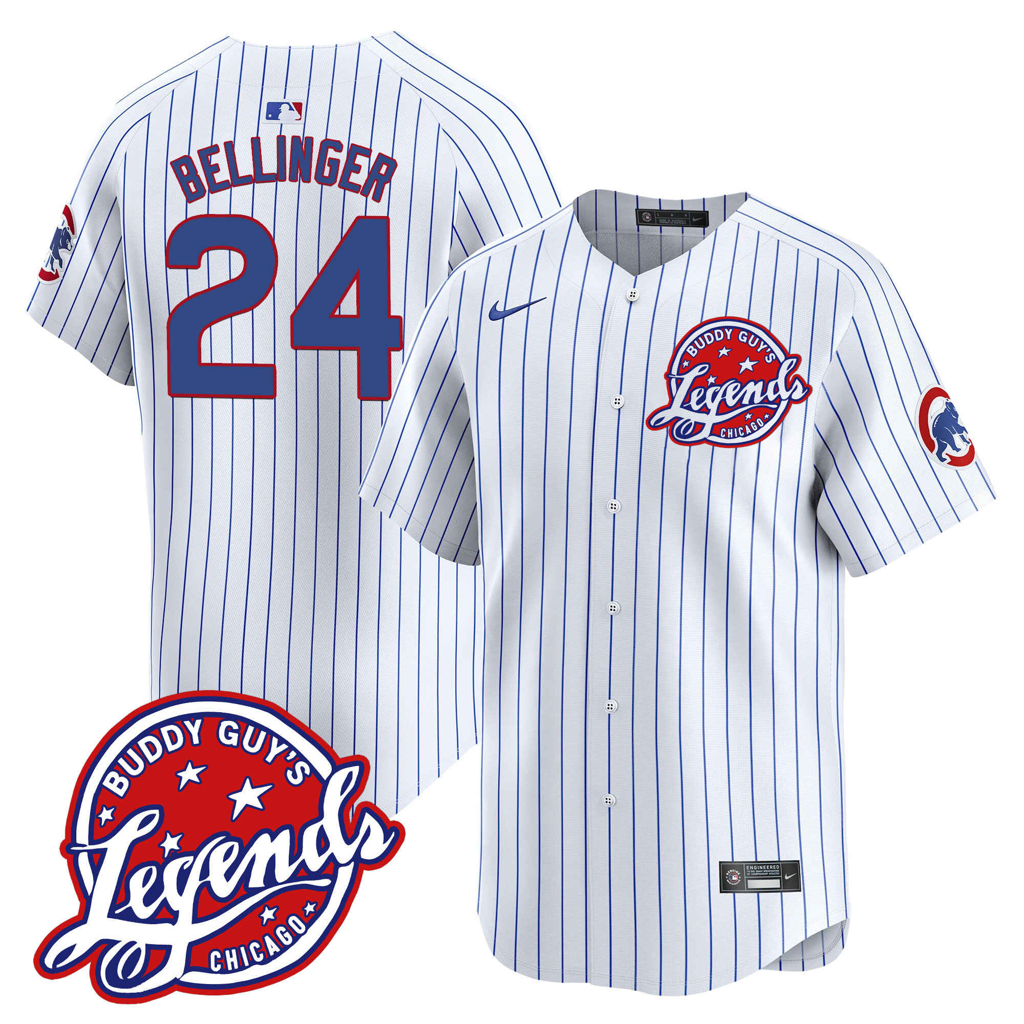 Men's Chicago Cubs Buddy Guy's Legends Vapor Premier Limited Jersey - All Stitched