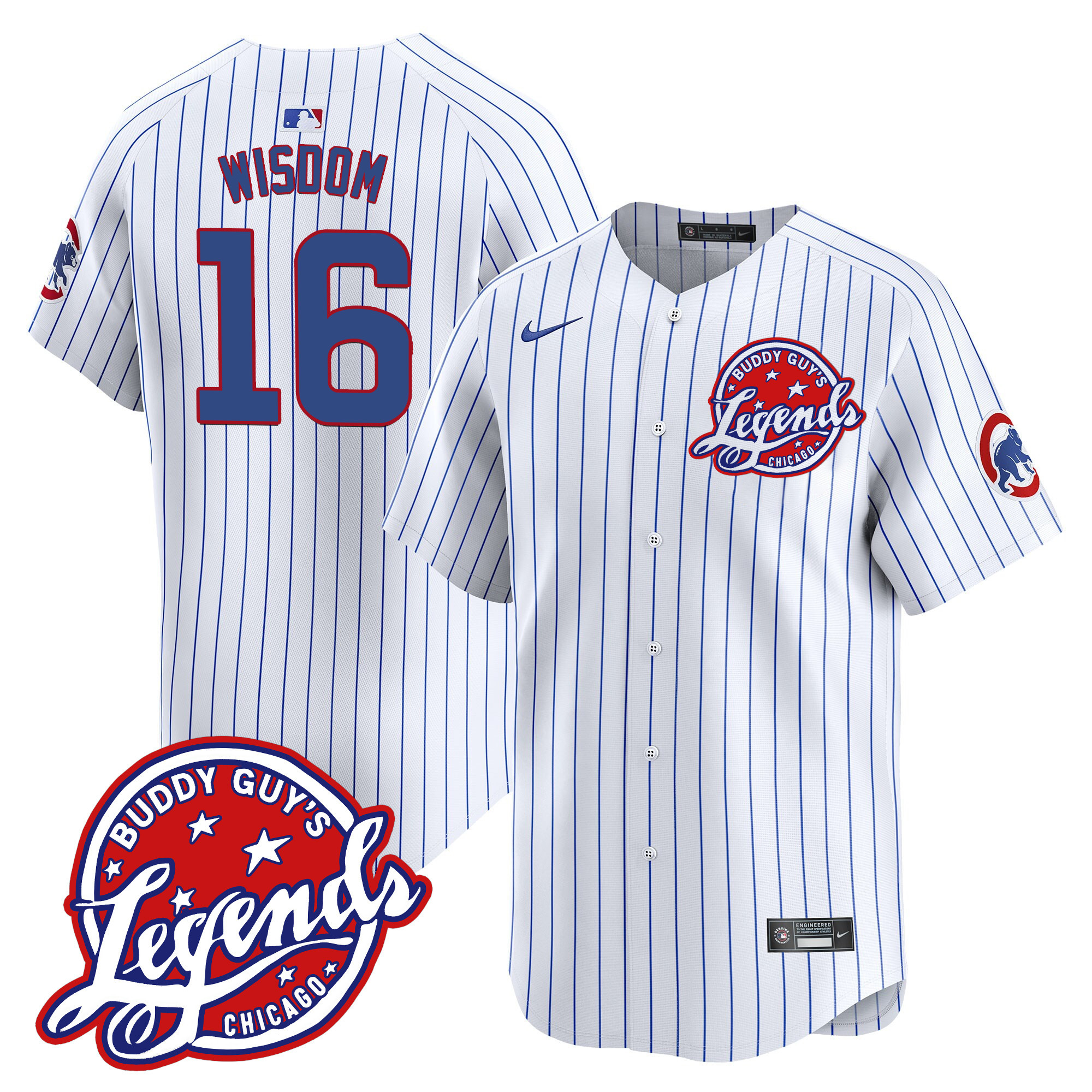 Men's Chicago Cubs Buddy Guy's Legends Vapor Premier Limited Jersey - All Stitched