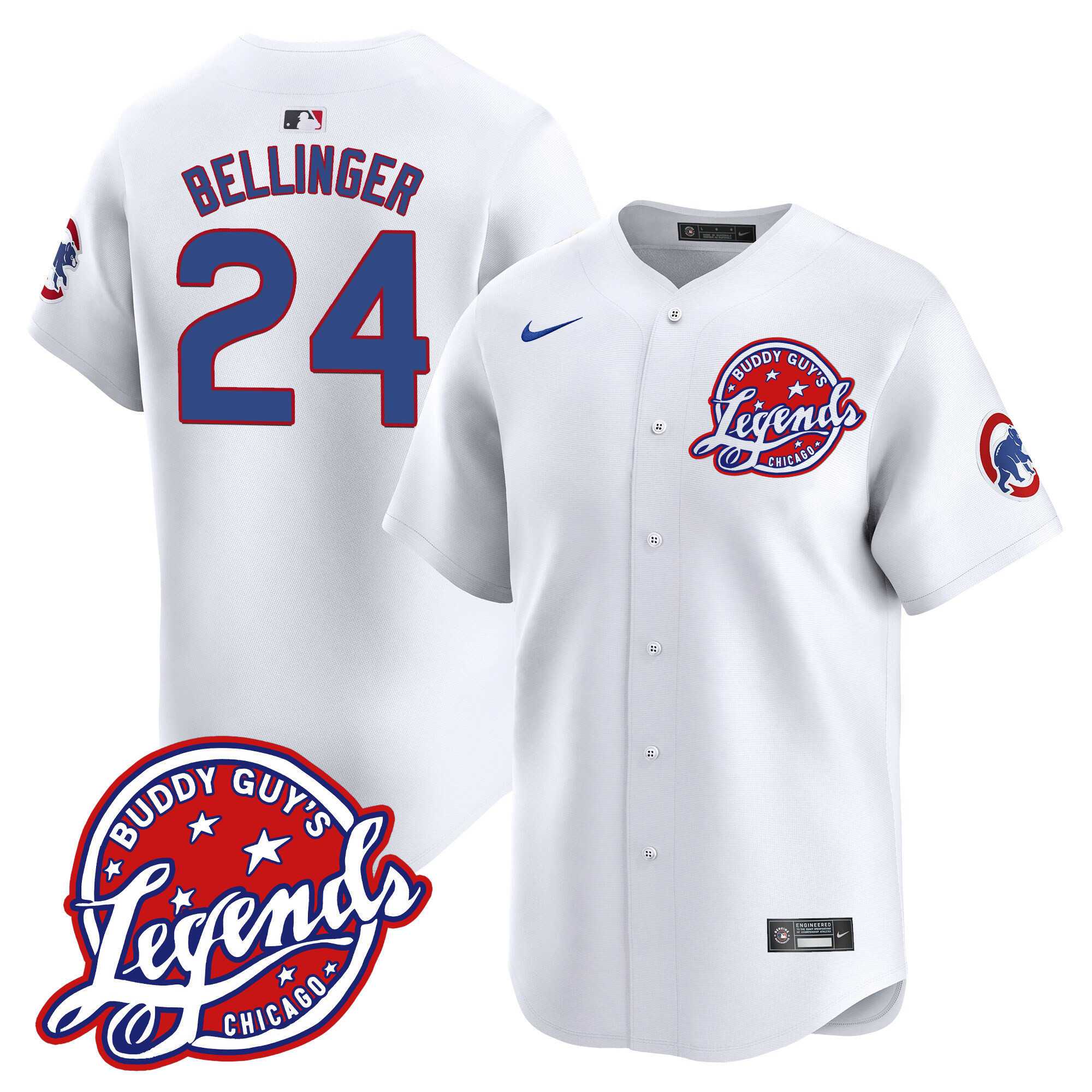 Men's Chicago Cubs Buddy Guy's Legends Vapor Premier Limited Jersey - All Stitched