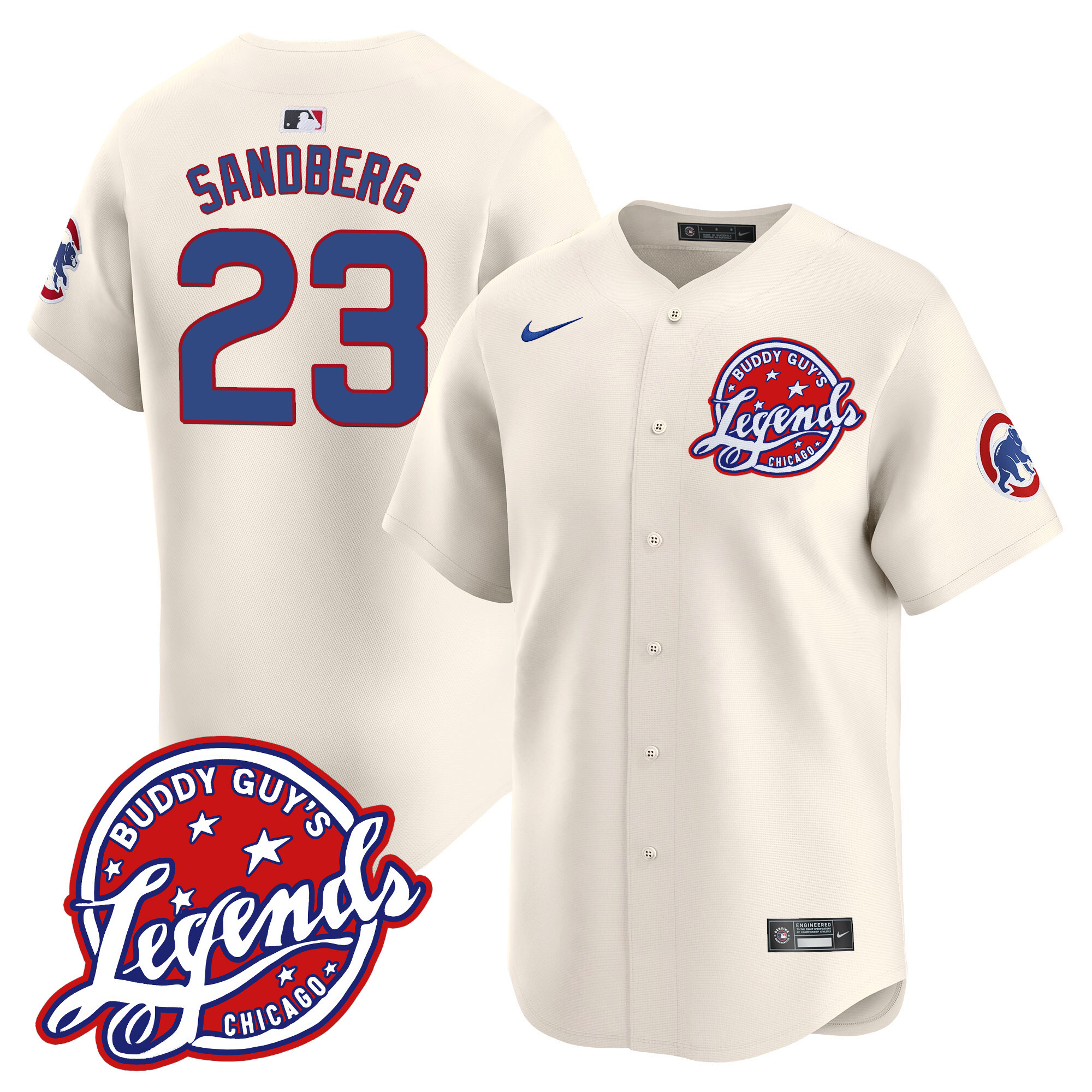 Men's Chicago Cubs Buddy Guy's Legends Vapor Premier Limited Jersey - All Stitched