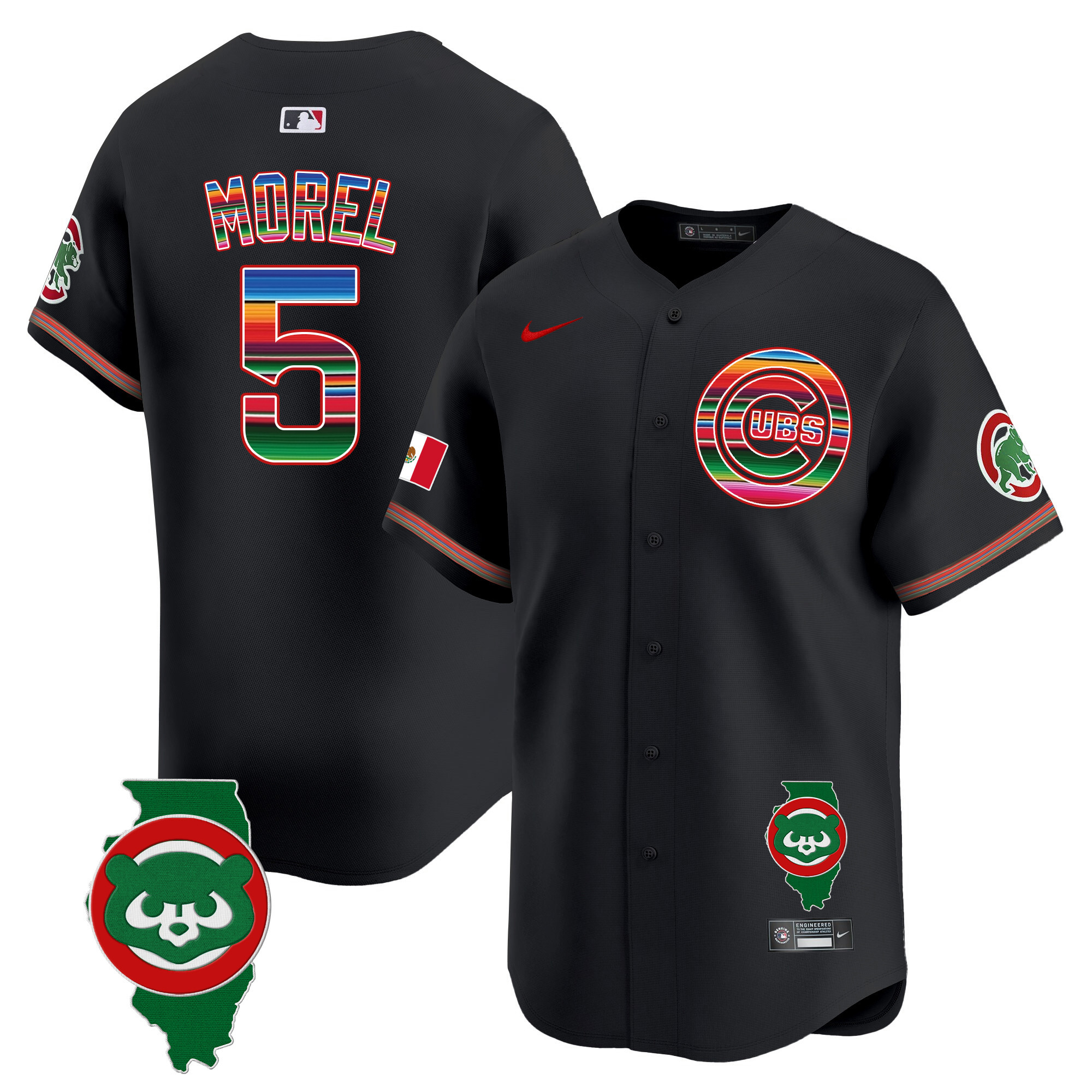 Men's Chicago Cubs Mexico Illinois Patch Vapor Premier Limited Jersey - All Stitched