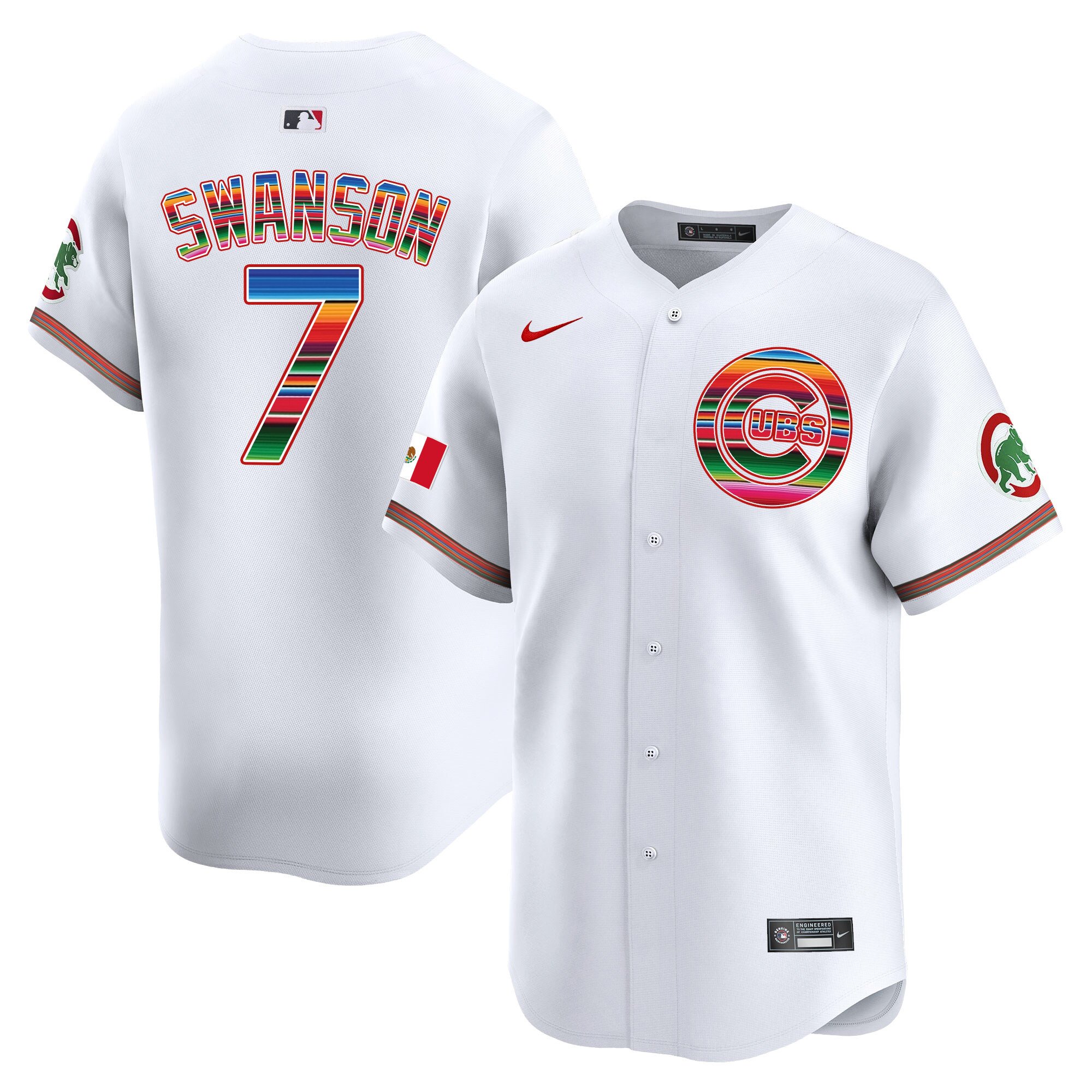 Men's Chicago Cubs Mexico Vapor Premier Limited Jersey - All Stitched