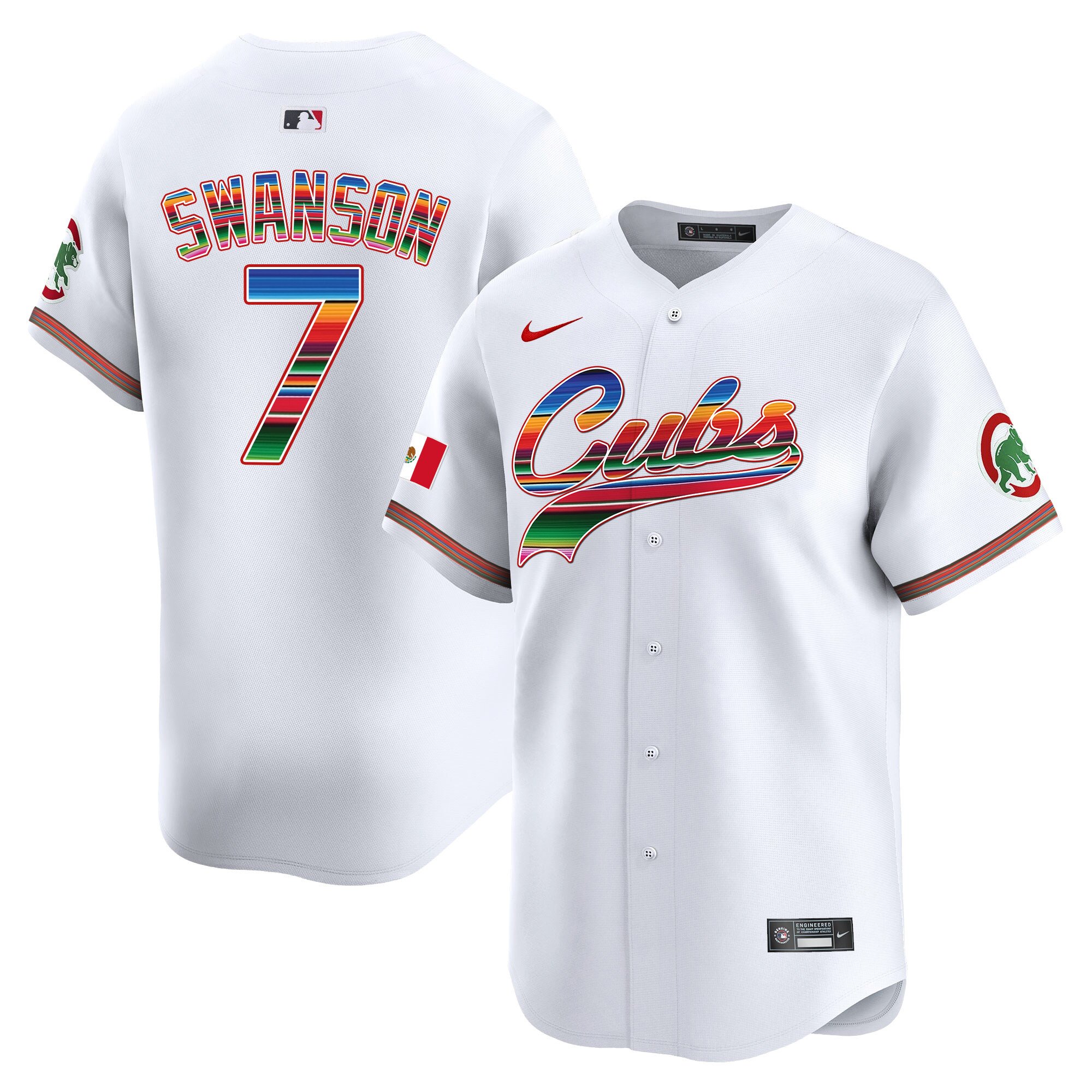 Men's Chicago Cubs Mexico Vapor Premier Limited Jersey V2 - All Stitched