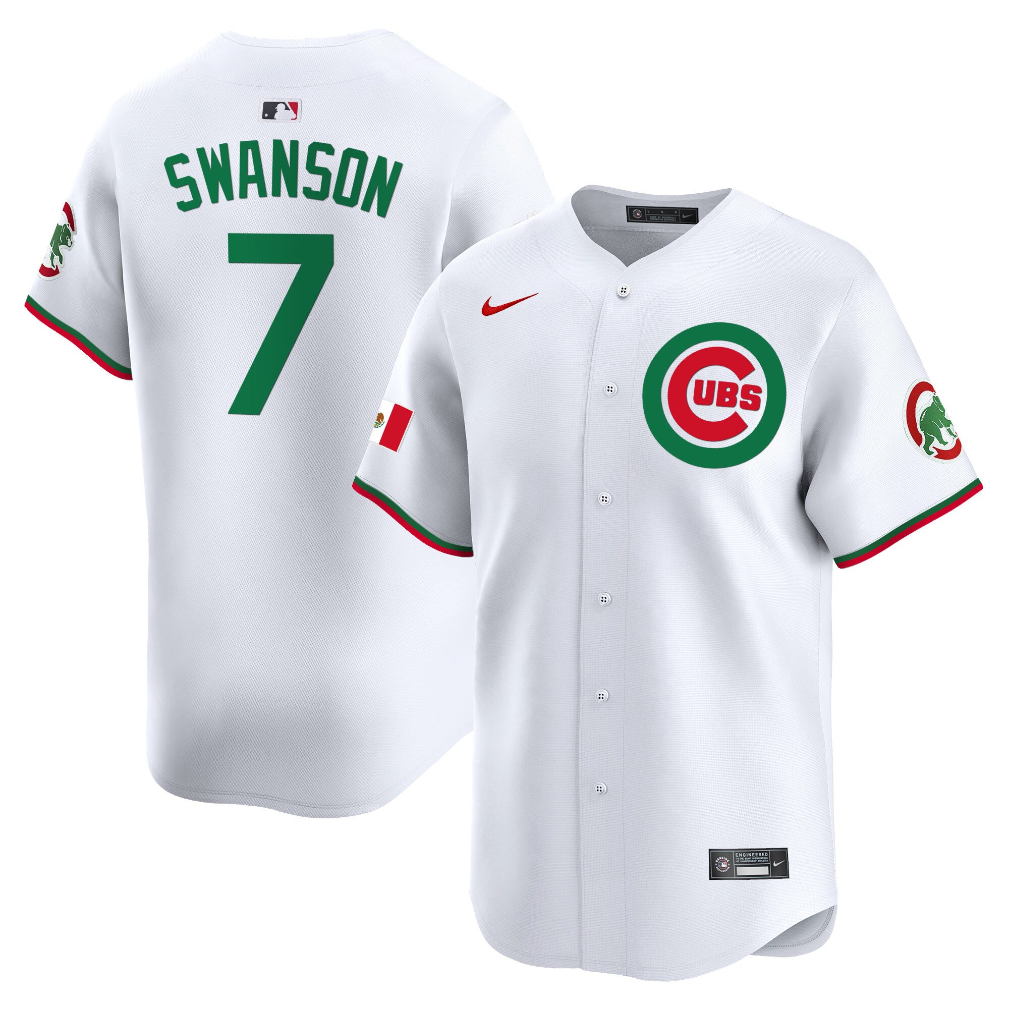 Men's Chicago Cubs Mexico Vapor Premier Limited Jersey V3 - All Stitched
