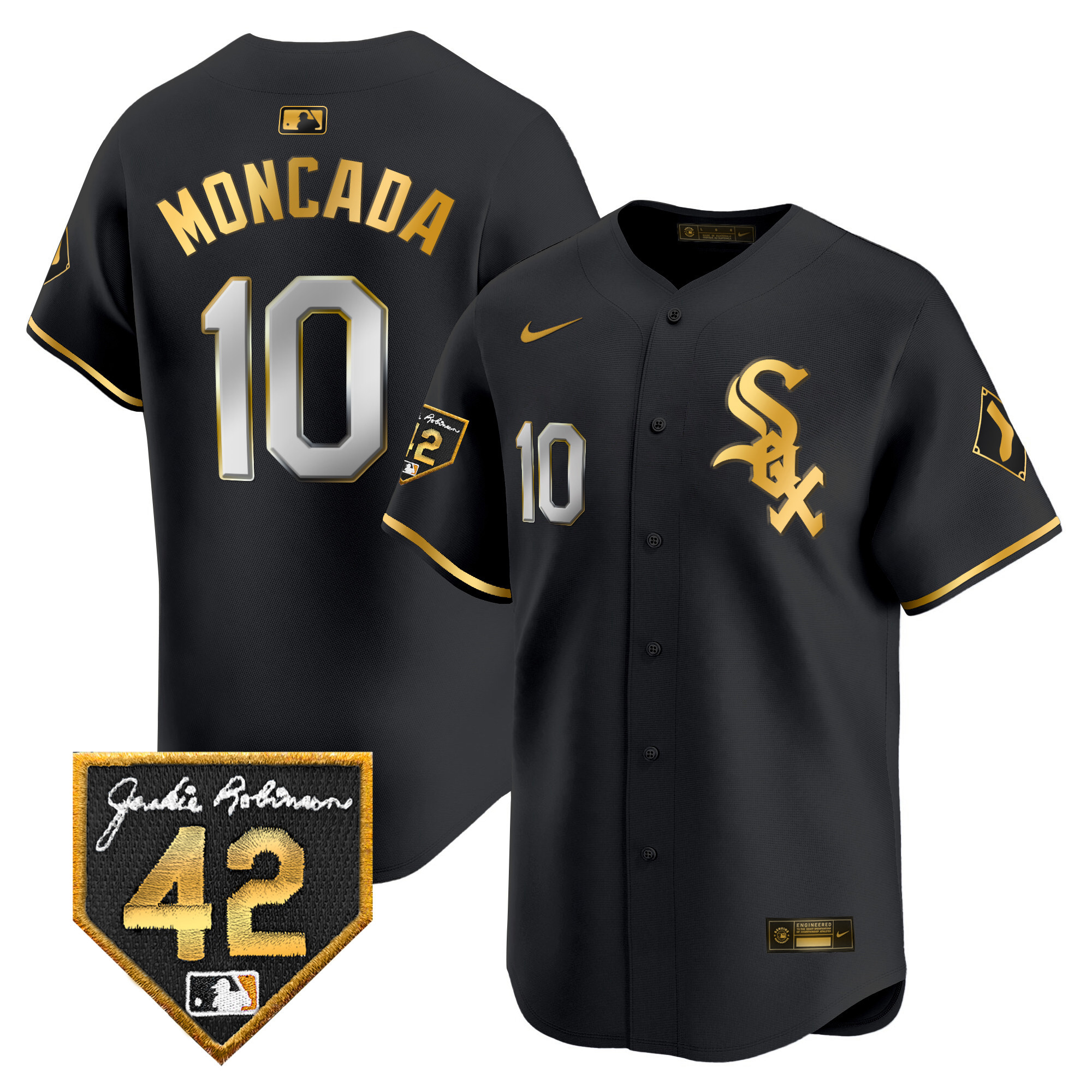 Men's Chicago White Sox 2024 Jackie Robinson Patch Vapor Premier Limited Jersey - All Stitched