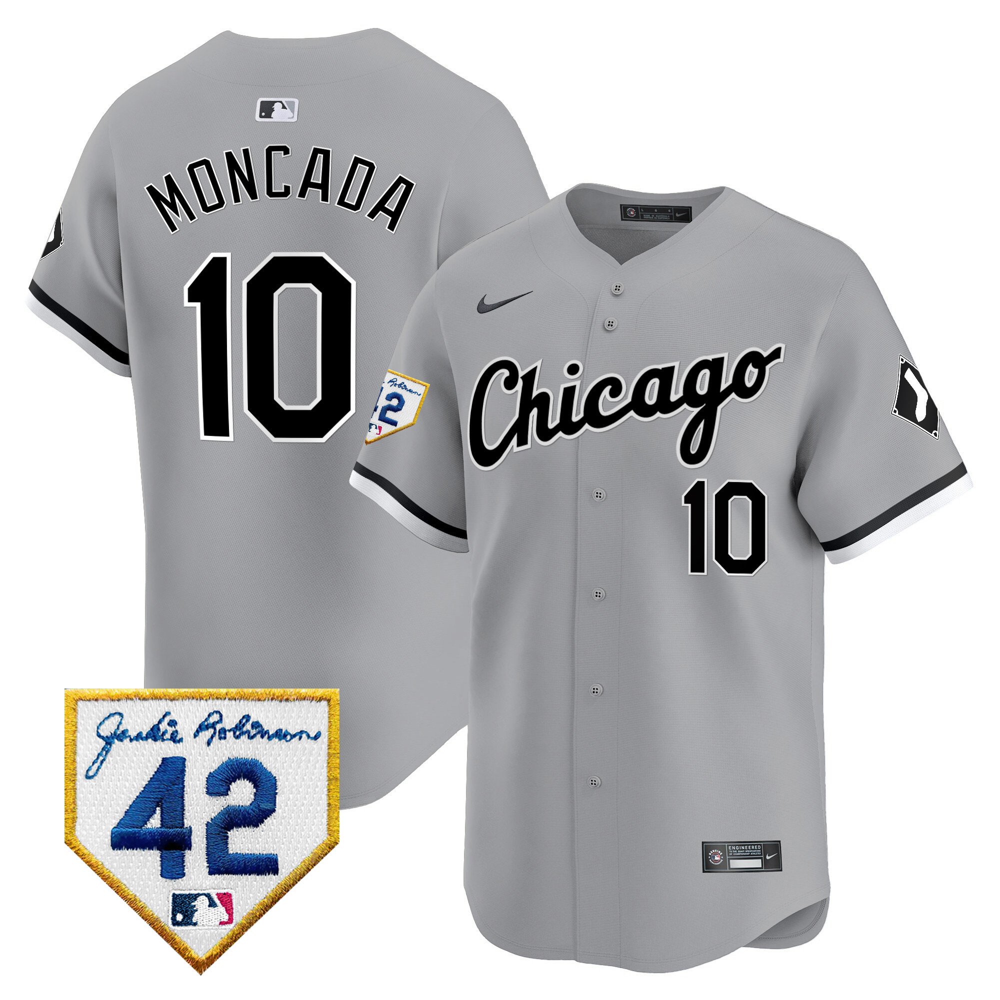 Men's Chicago White Sox 2024 Jackie Robinson Patch Vapor Premier Limited Jersey - All Stitched