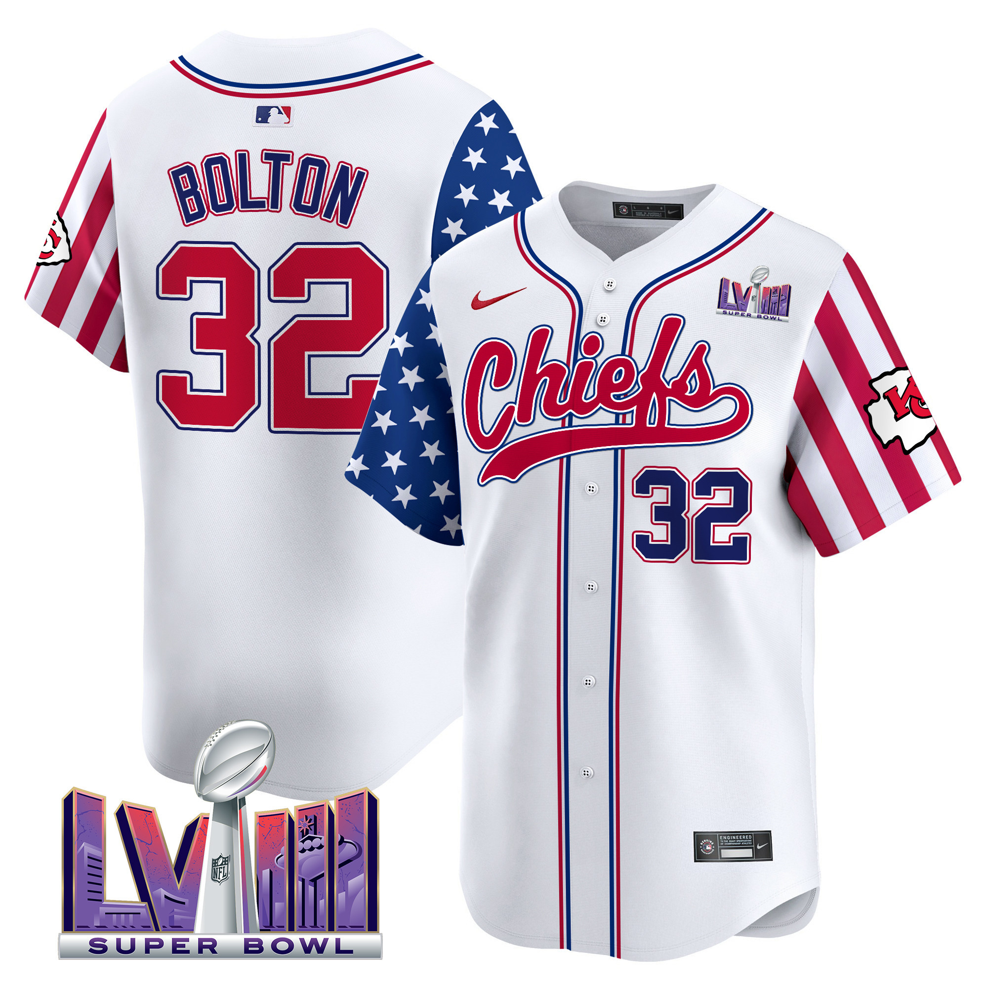 Men's Chiefs 2024 American Style Vapor Premier Limited Jersey - All Stitched