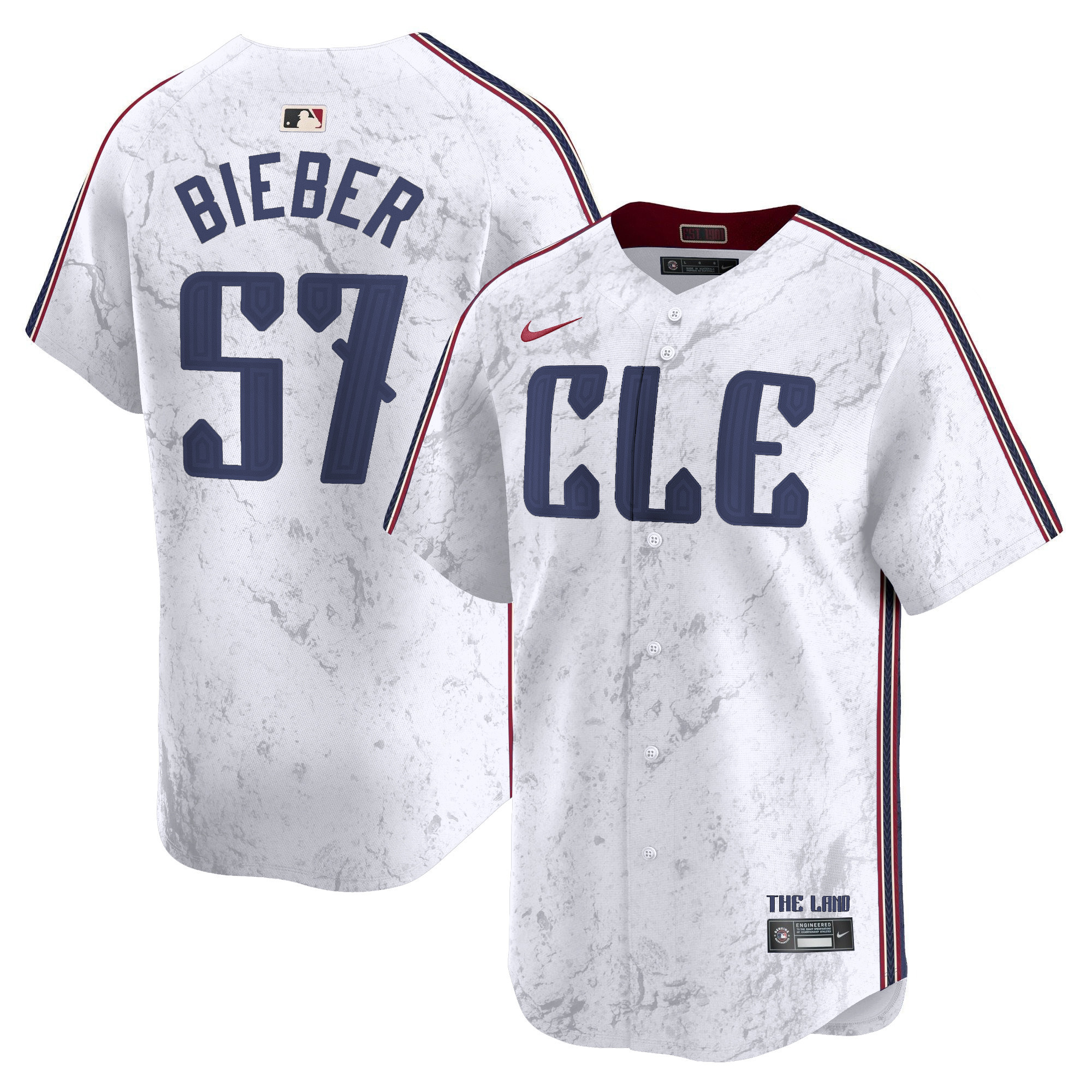 Men's Cleveland Guardians 2024 City Connect Vapor Premier Limited Jersey - All Stitched