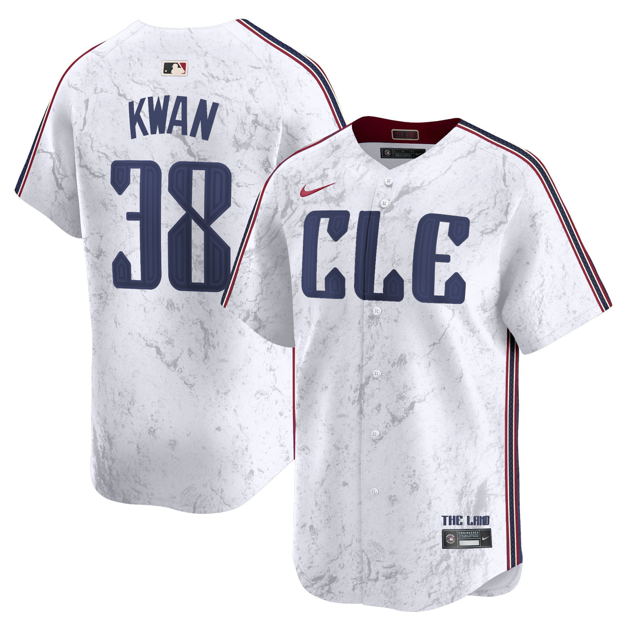 Men's Cleveland Guardians 2024 City Connect Vapor Premier Limited Jersey - All Stitched