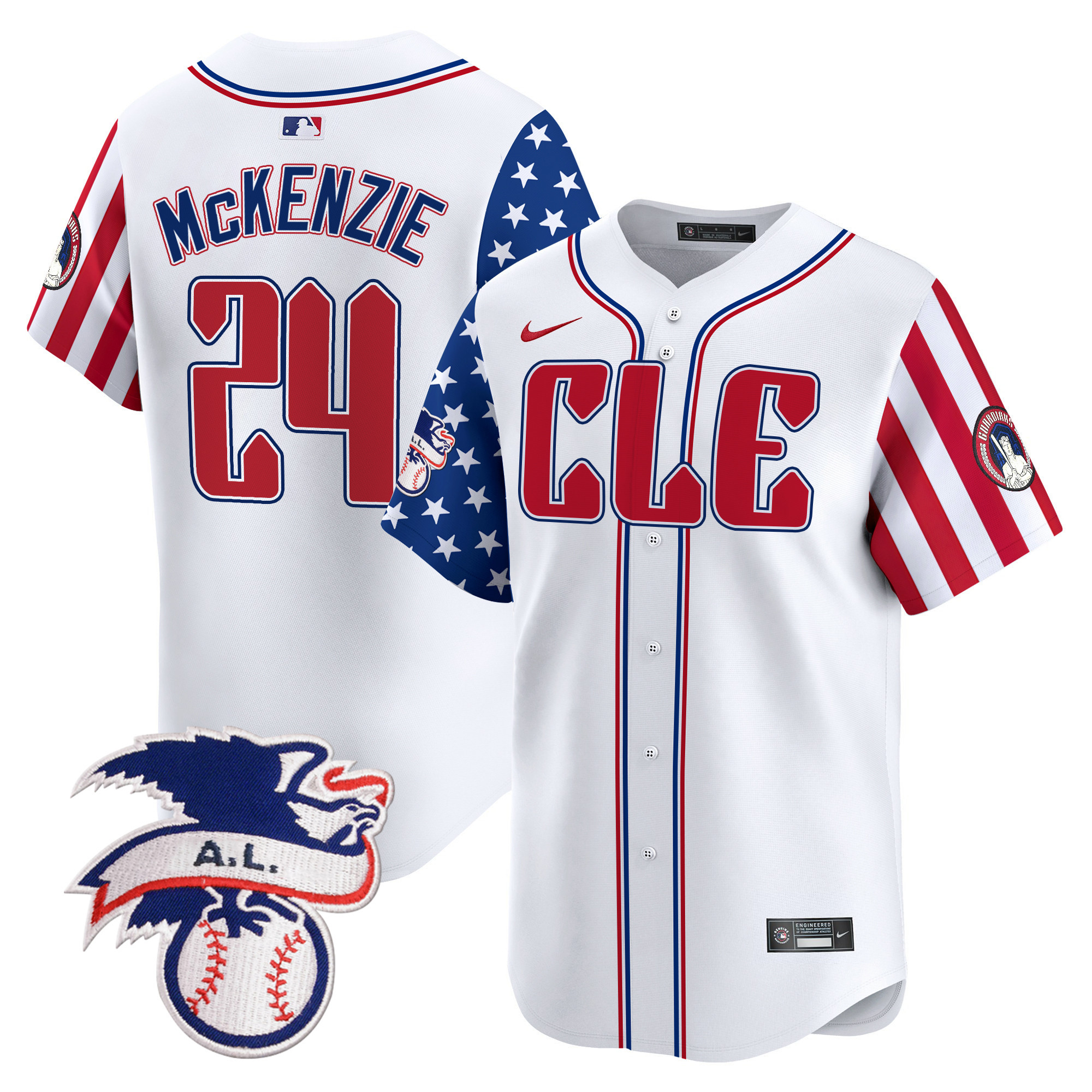 Men's Cleveland Guardians 2024 Fourth of July Vapor Premier Limited Jersey - All Stitched