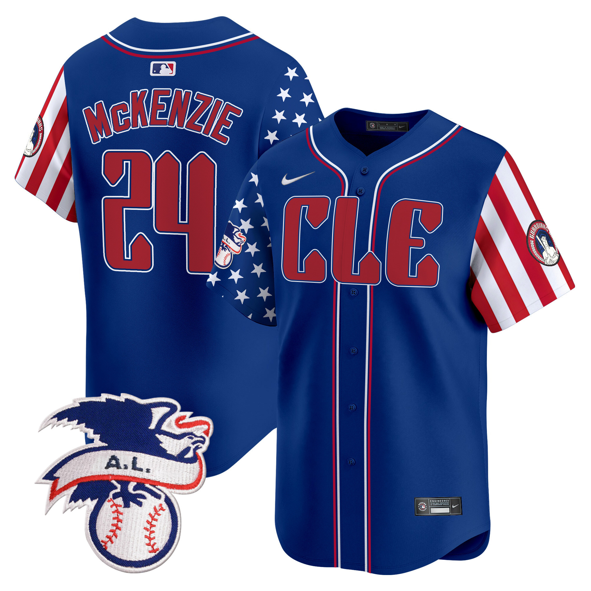 Men's Cleveland Guardians 2024 Fourth of July Vapor Premier Limited Jersey - All Stitched