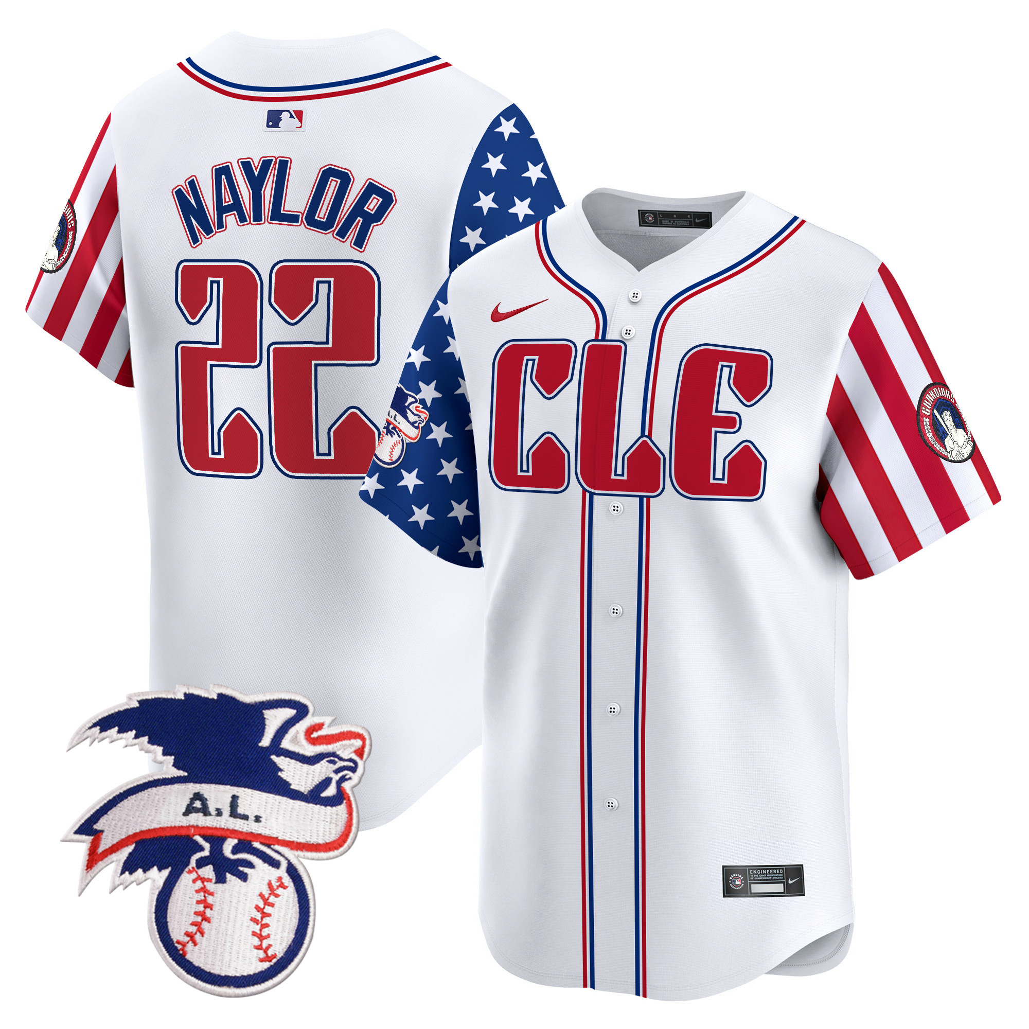 Men's Cleveland Guardians 2024 Fourth of July Vapor Premier Limited Jersey - All Stitched