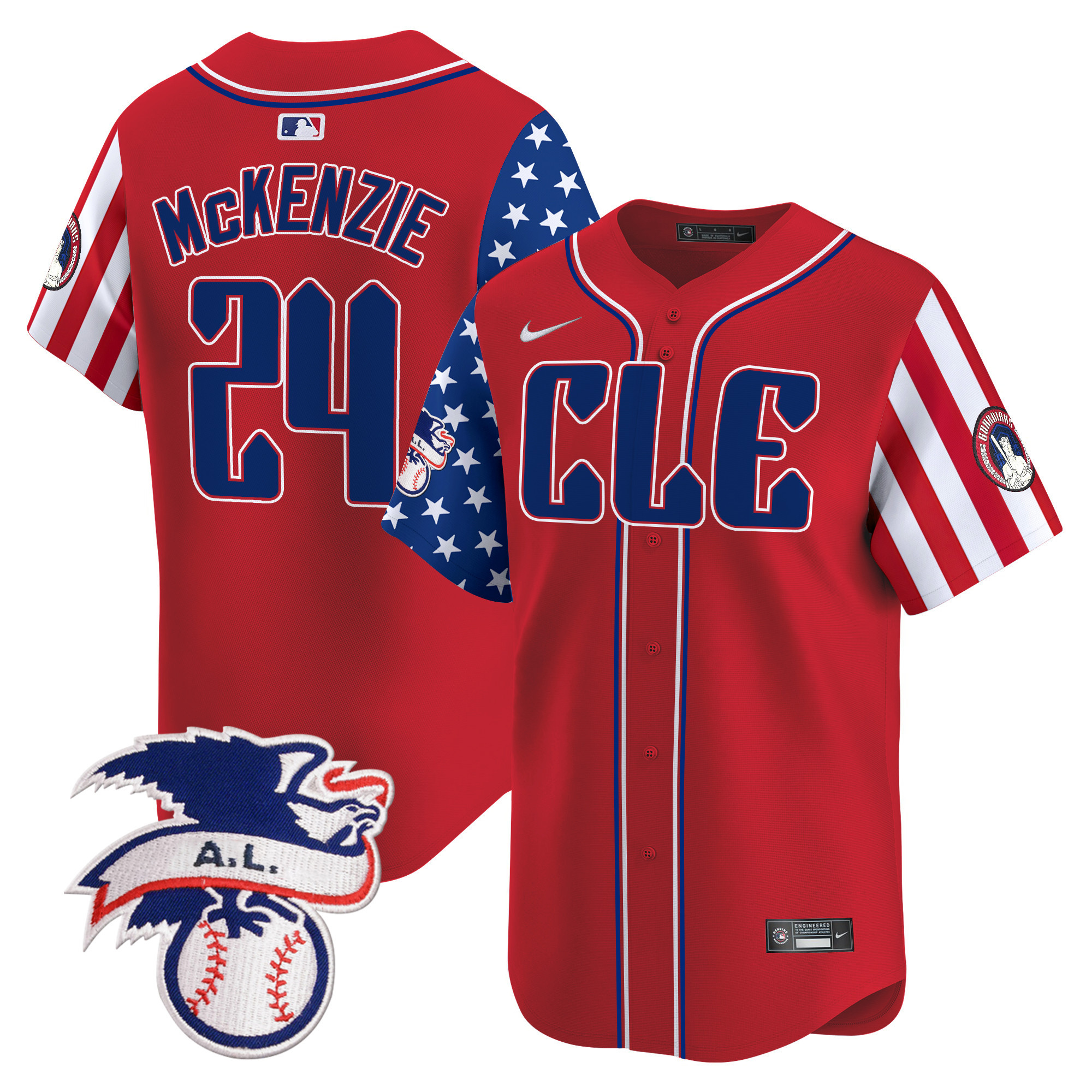 Men's Cleveland Guardians 2024 Fourth of July Vapor Premier Limited Jersey - All Stitched