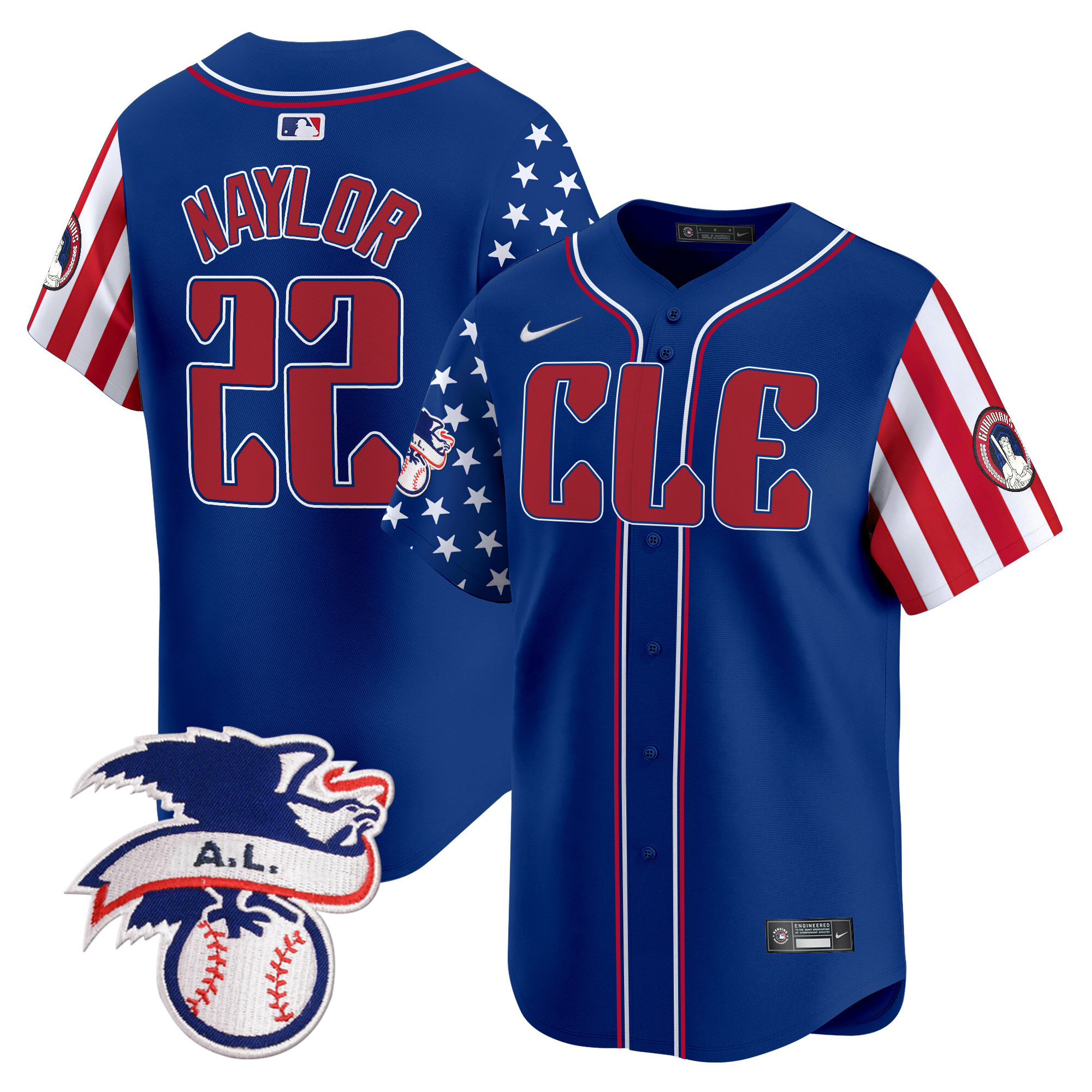 Men's Cleveland Guardians 2024 Fourth of July Vapor Premier Limited Jersey - All Stitched