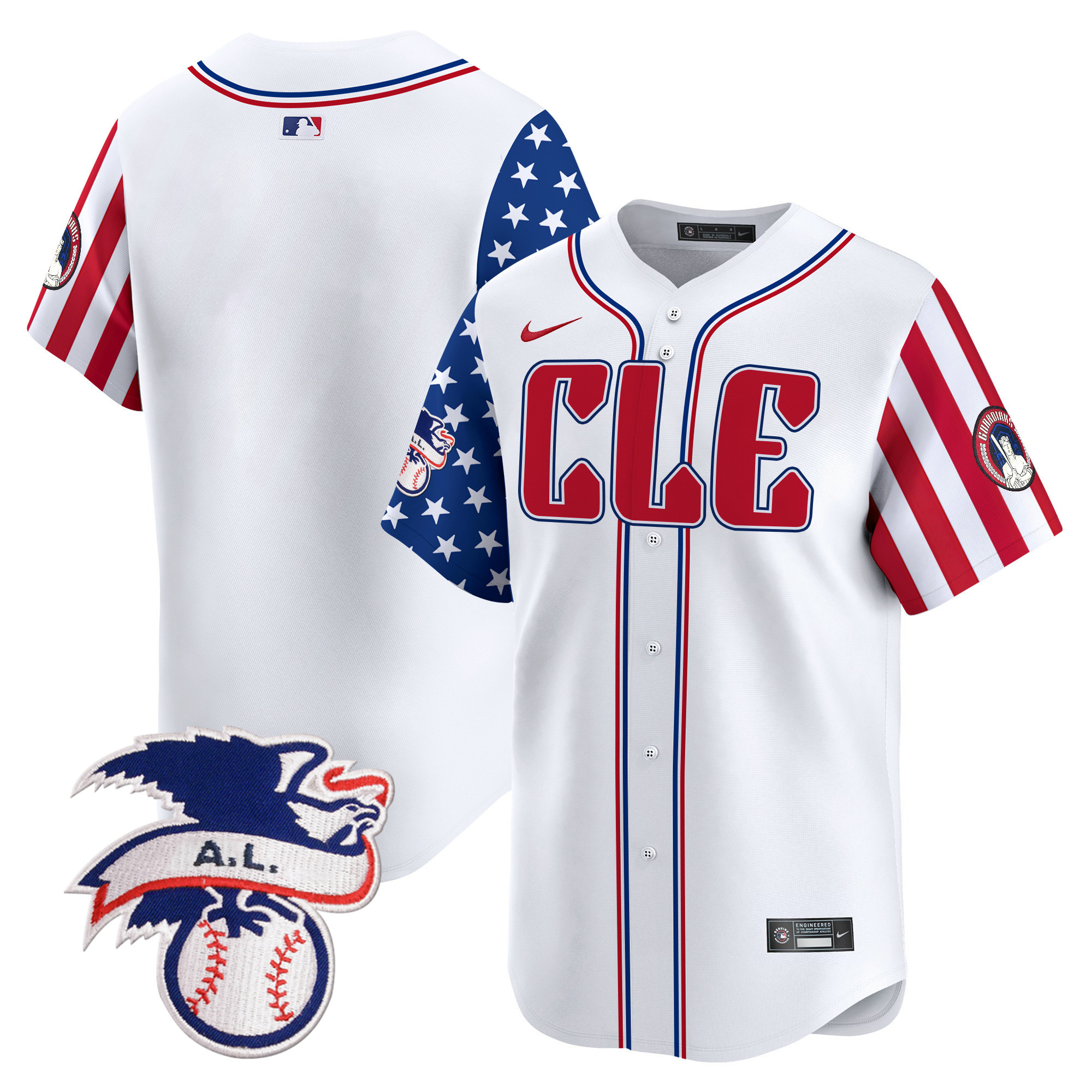 Men's Cleveland Guardians 2024 Fourth of July Vapor Premier Limited Jersey - All Stitched