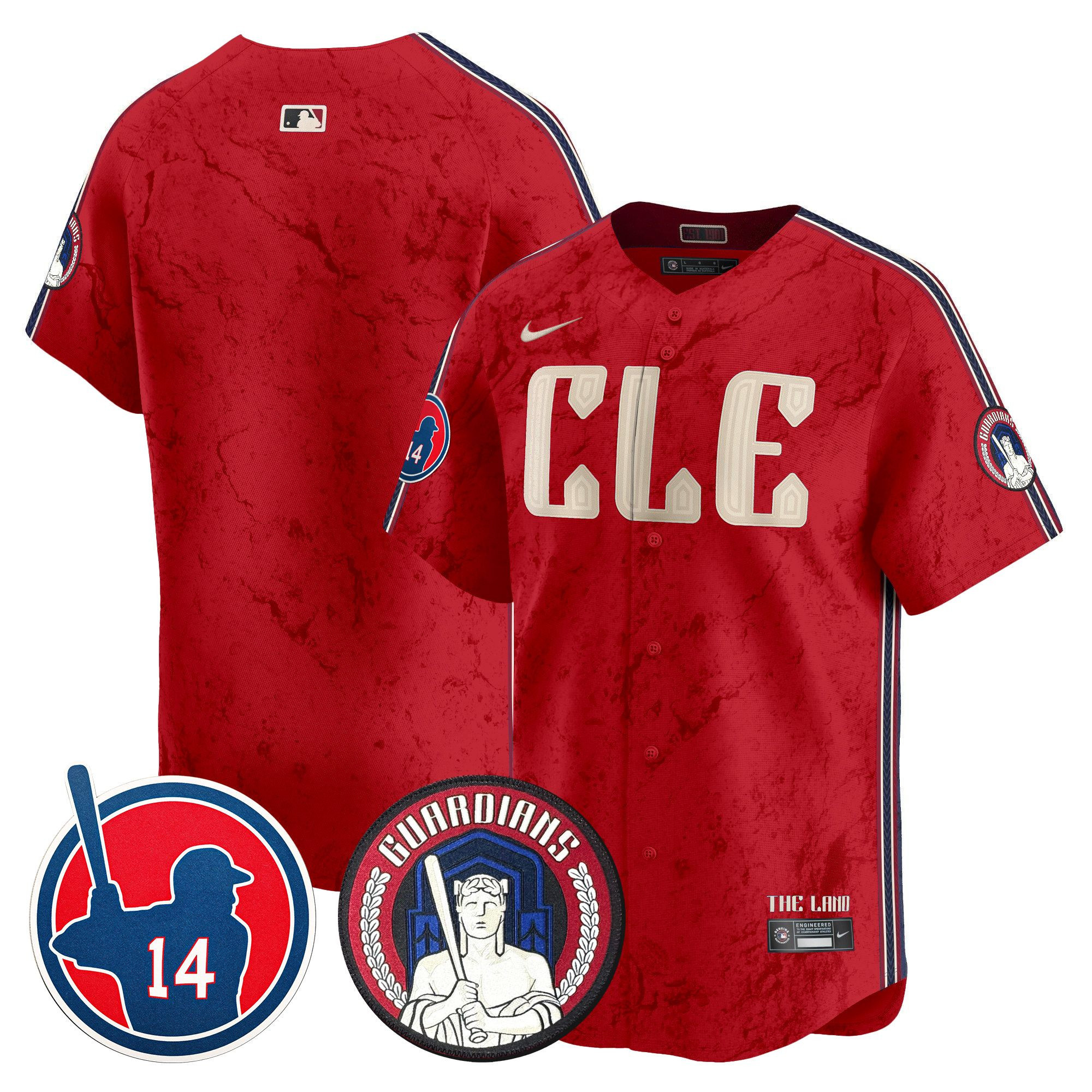 Men's Cleveland Guardians Larry Doby Patch City Connect Vapor Premier Limited Jersey - All Stitched