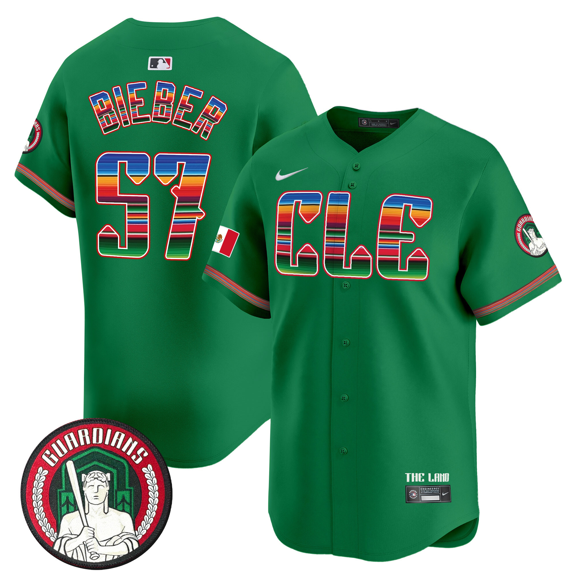 Men's Cleveland Guardians Mexico Vapor Premier Limited Jersey - All Stitched