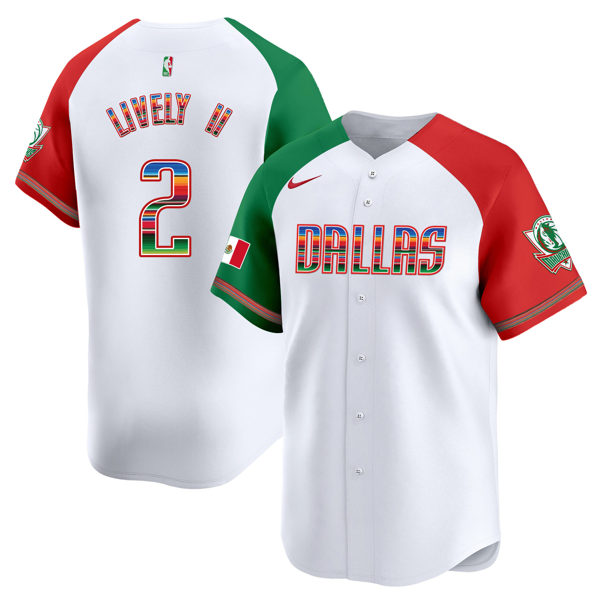 Men's Dallas Mavericks Mexico Vapor Baseball Jersey - All Stitched