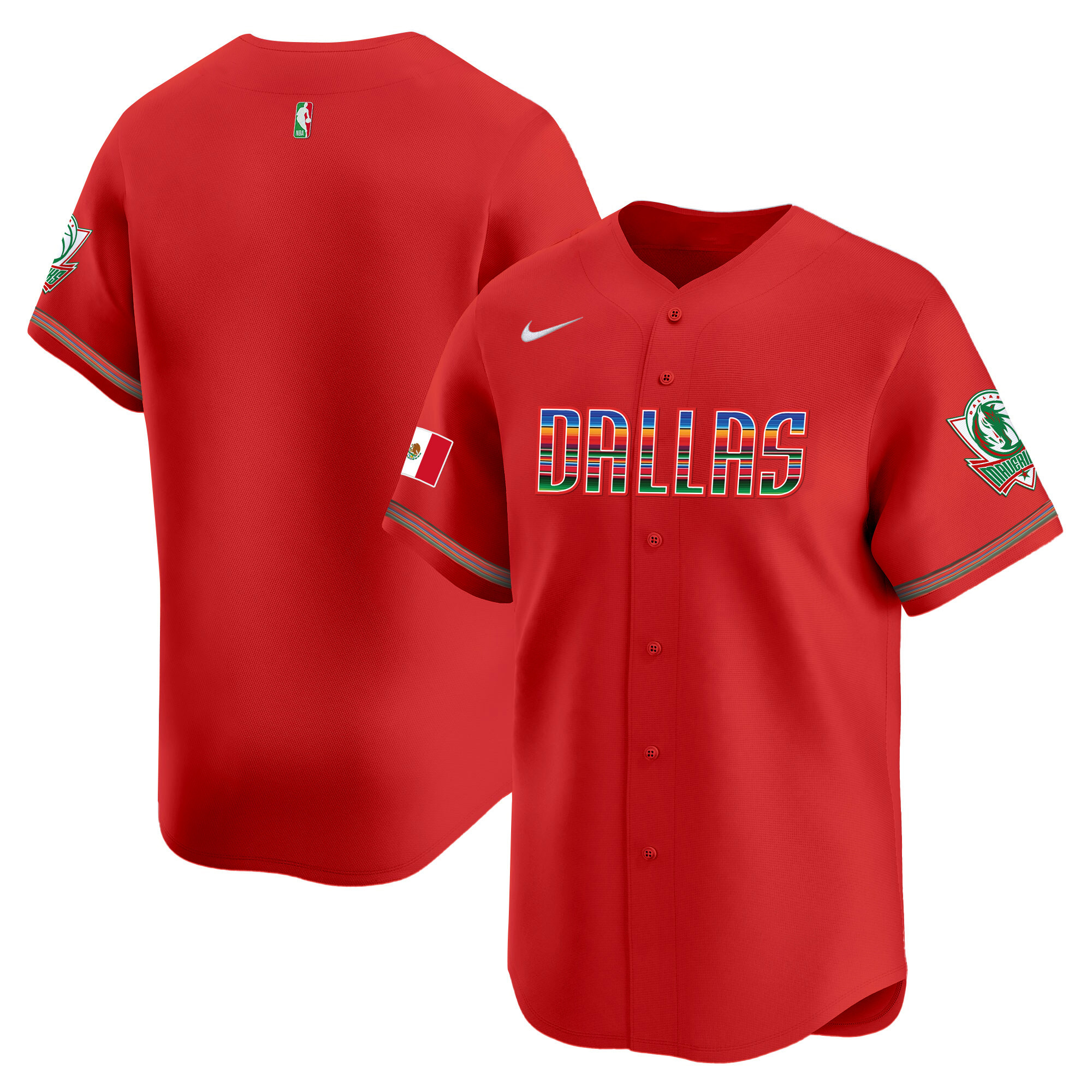 Men's Dallas Mavericks Mexico Vapor Baseball Jersey - All Stitched