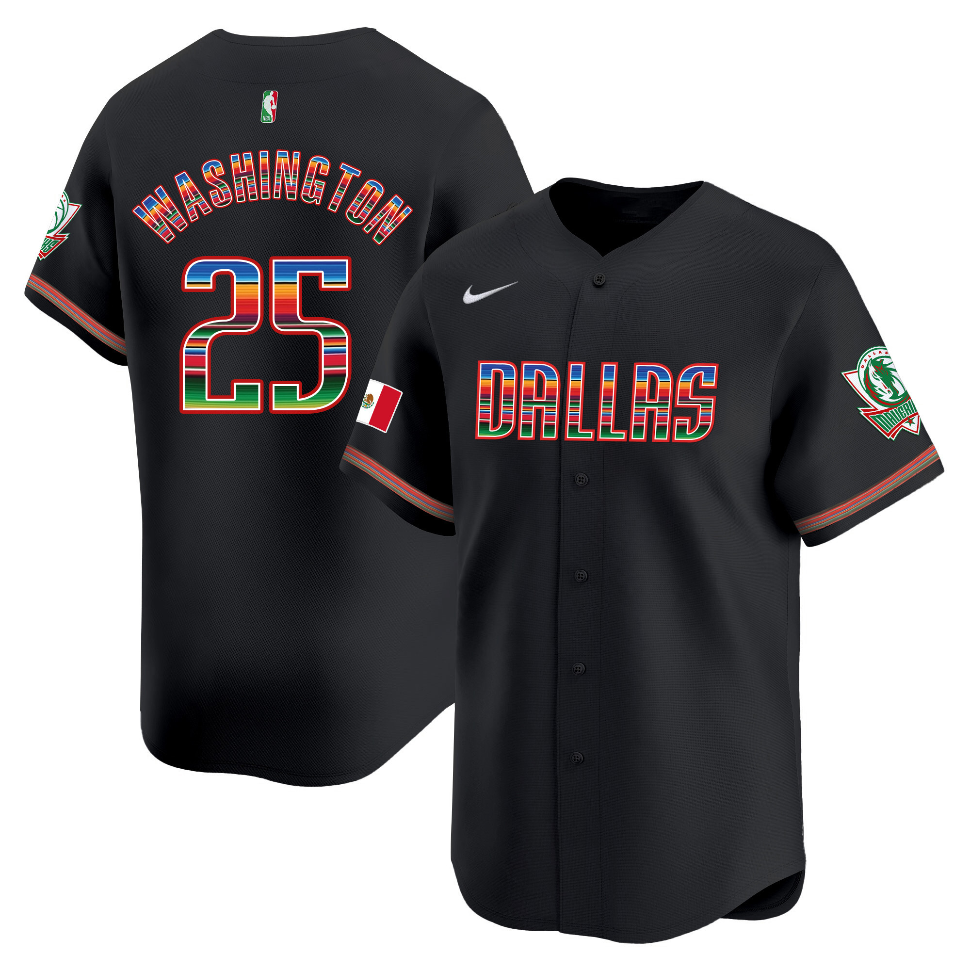 Men's Dallas Mavericks Mexico Vapor Baseball Jersey - All Stitched