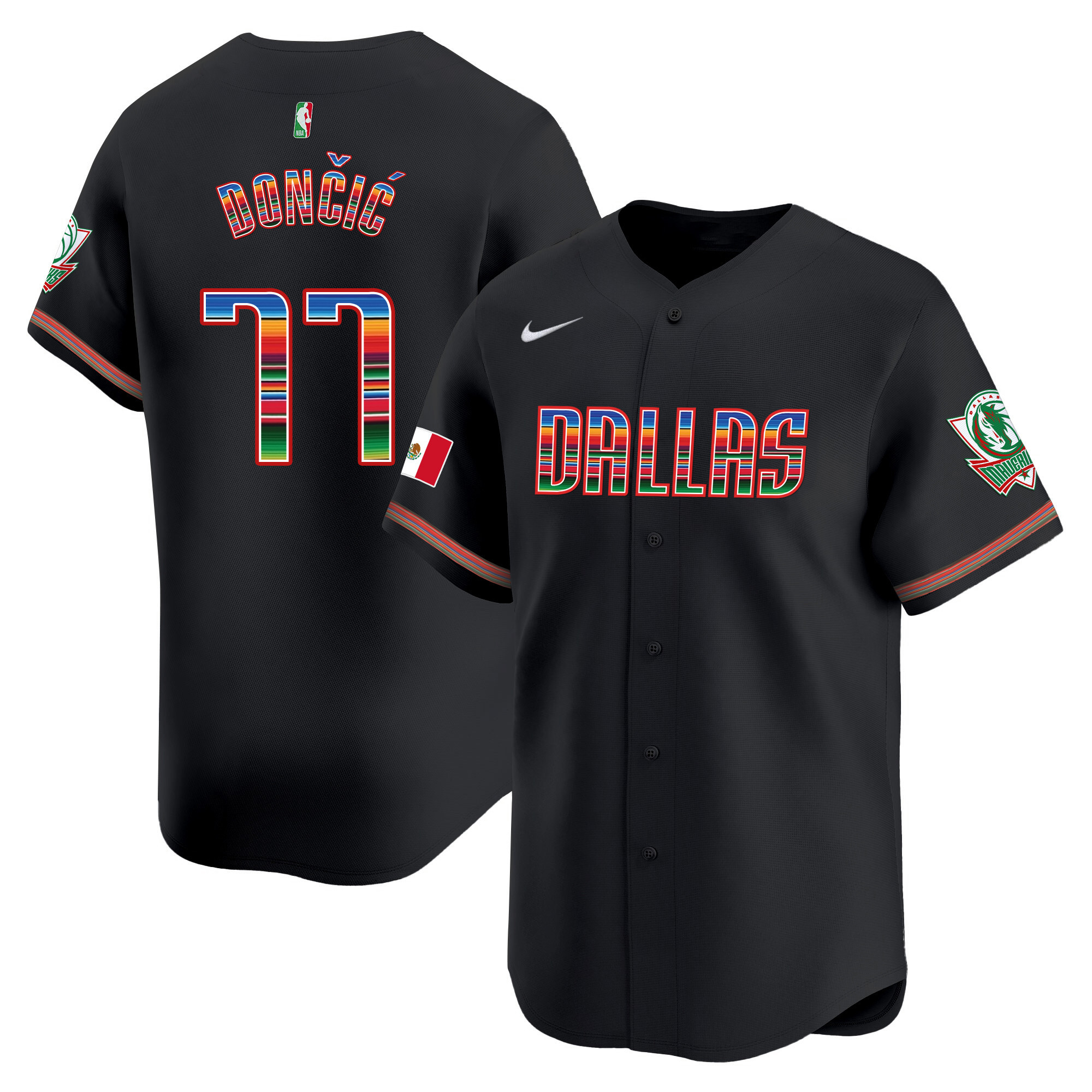 Men's Dallas Mavericks Mexico Vapor Baseball Jersey - All Stitched