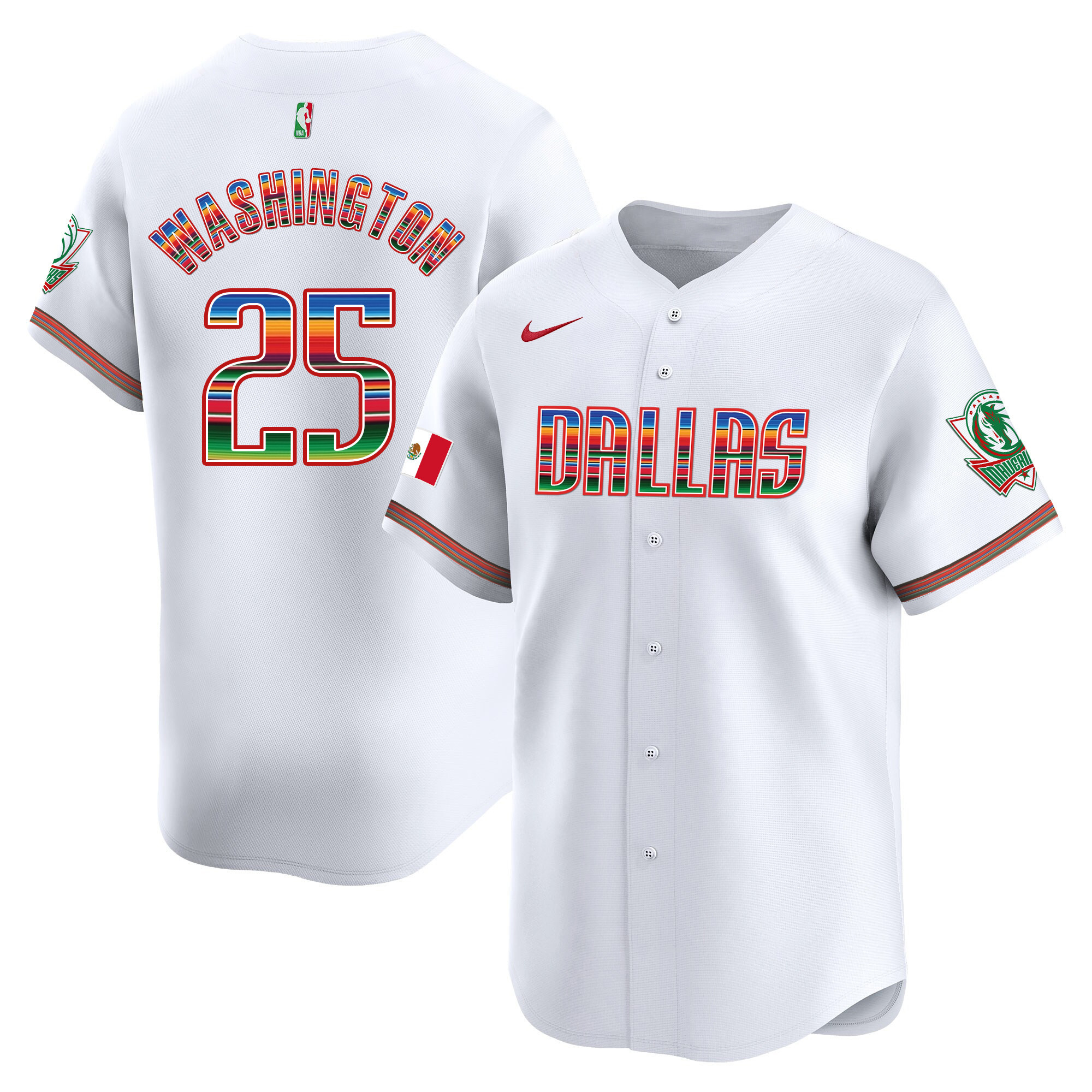 Men's Dallas Mavericks Mexico Vapor Baseball Jersey - All Stitched