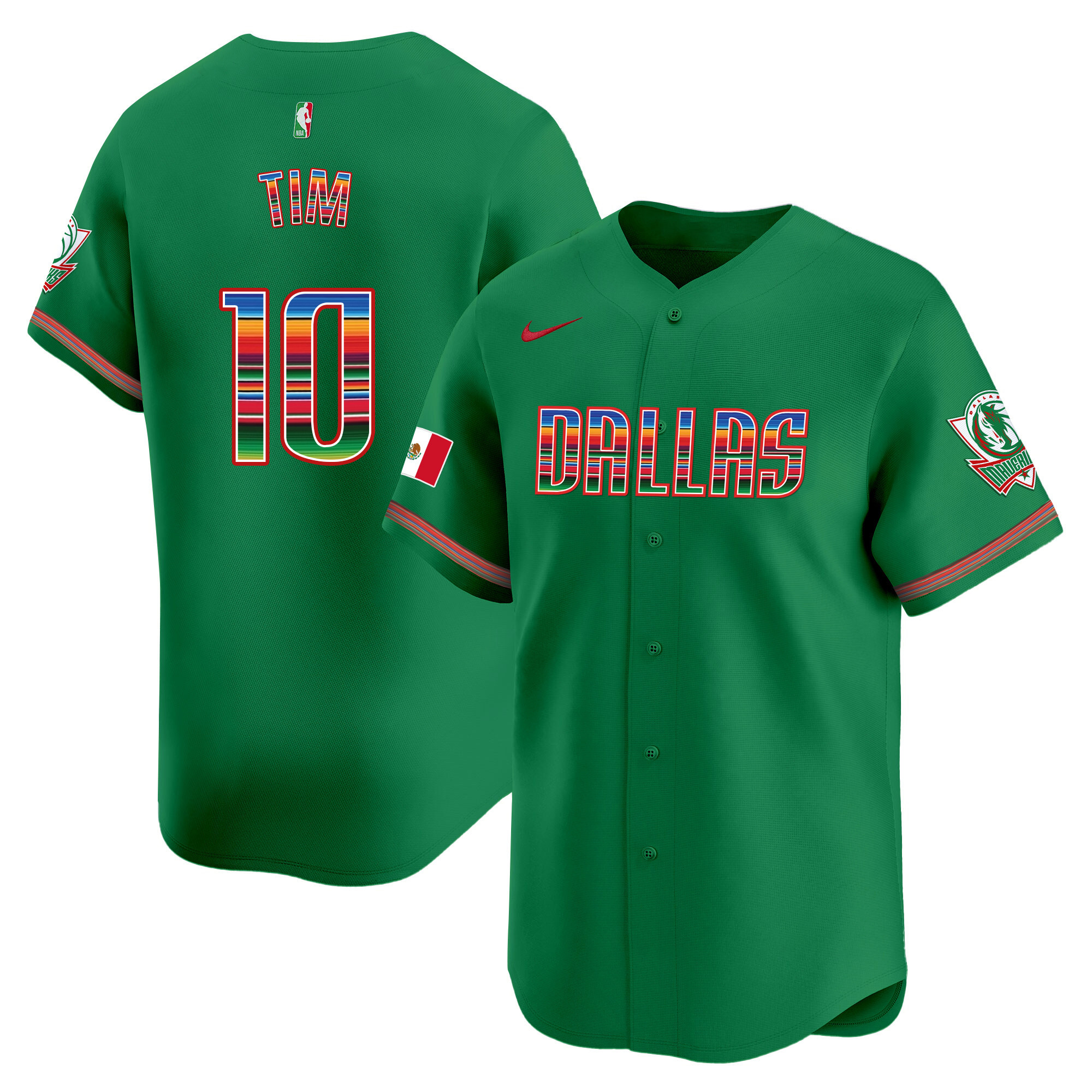 Men's Dallas Mavericks Mexico Vapor Baseball Jersey - All Stitched