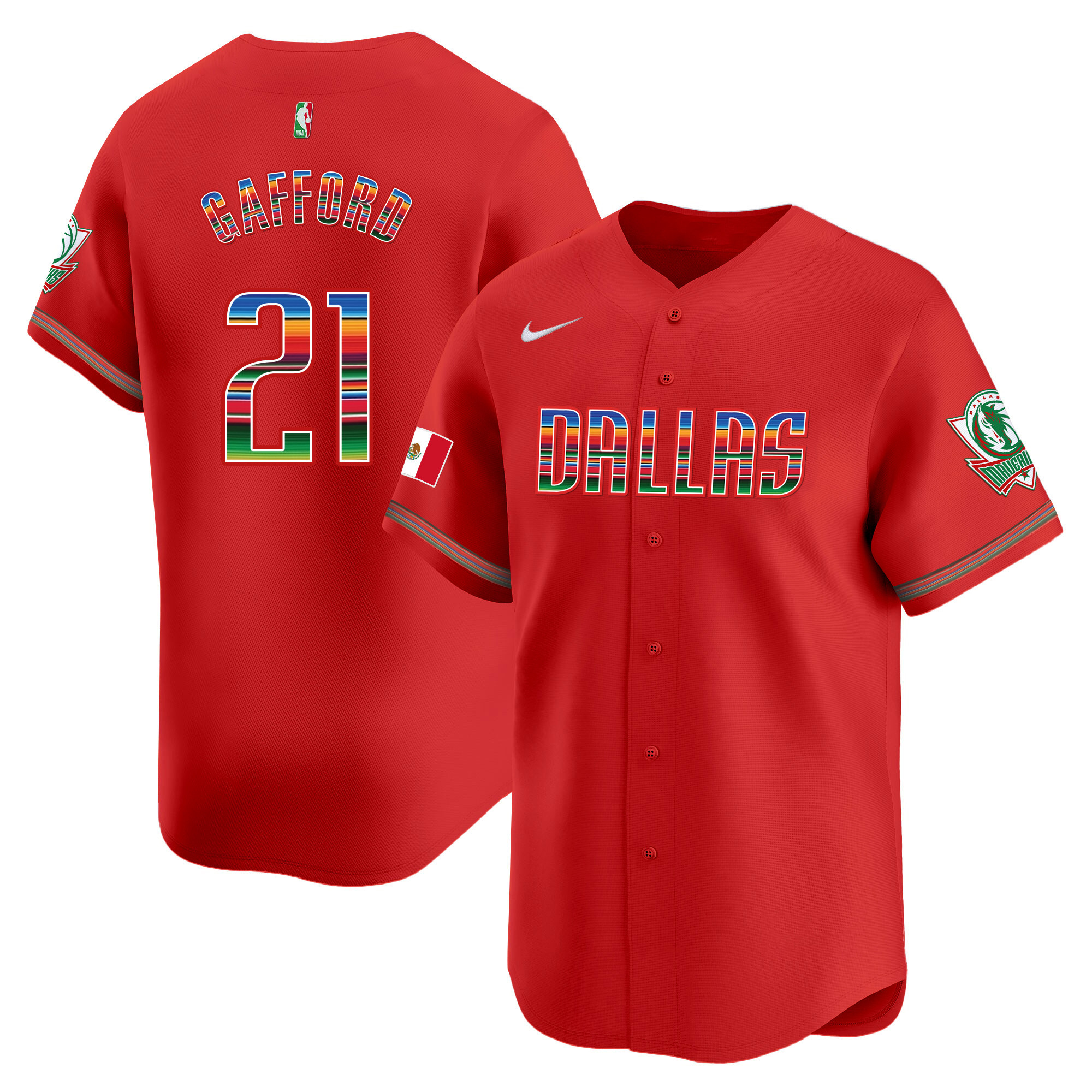 Men's Dallas Mavericks Mexico Vapor Baseball Jersey - All Stitched