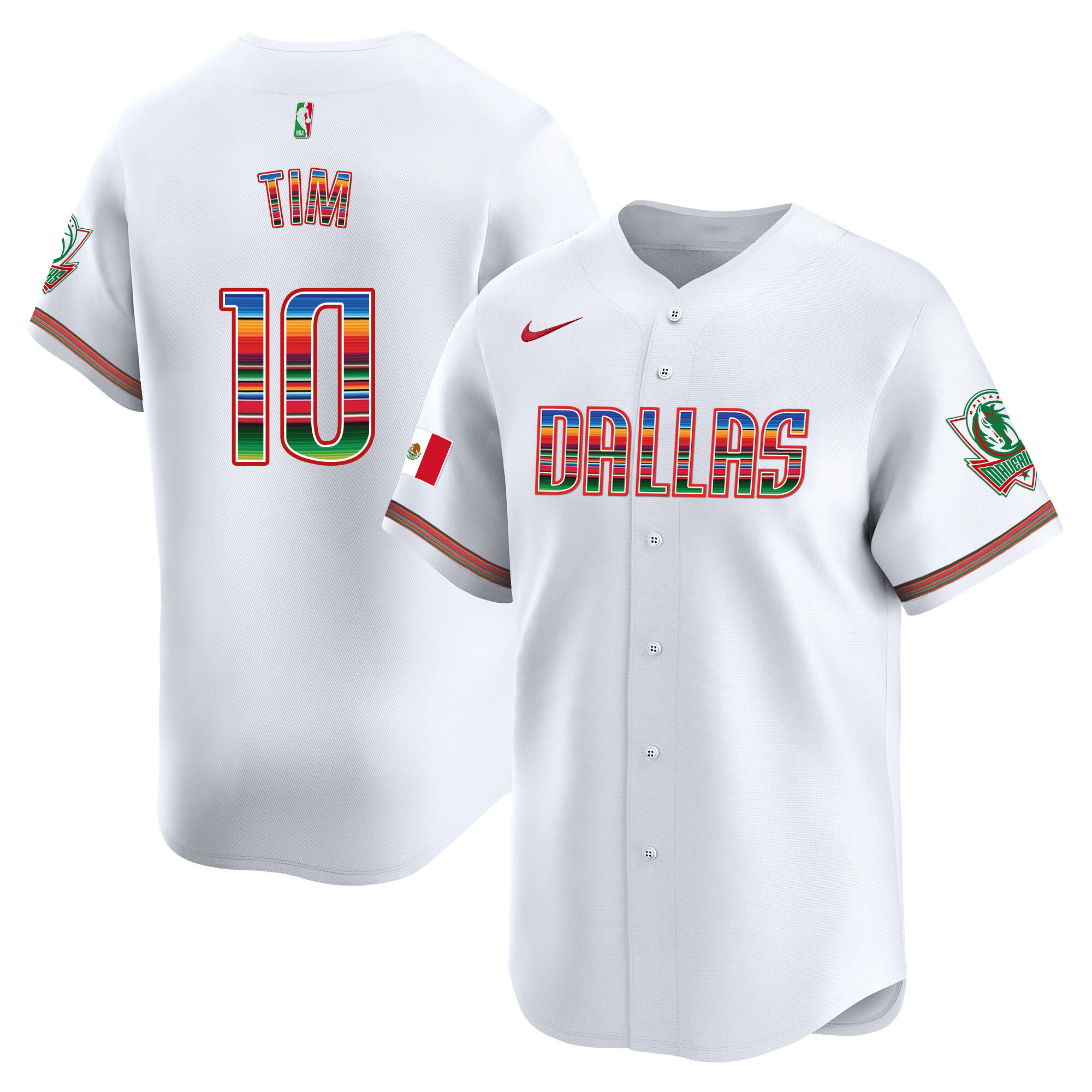Men's Dallas Mavericks Mexico Vapor Baseball Jersey - All Stitched