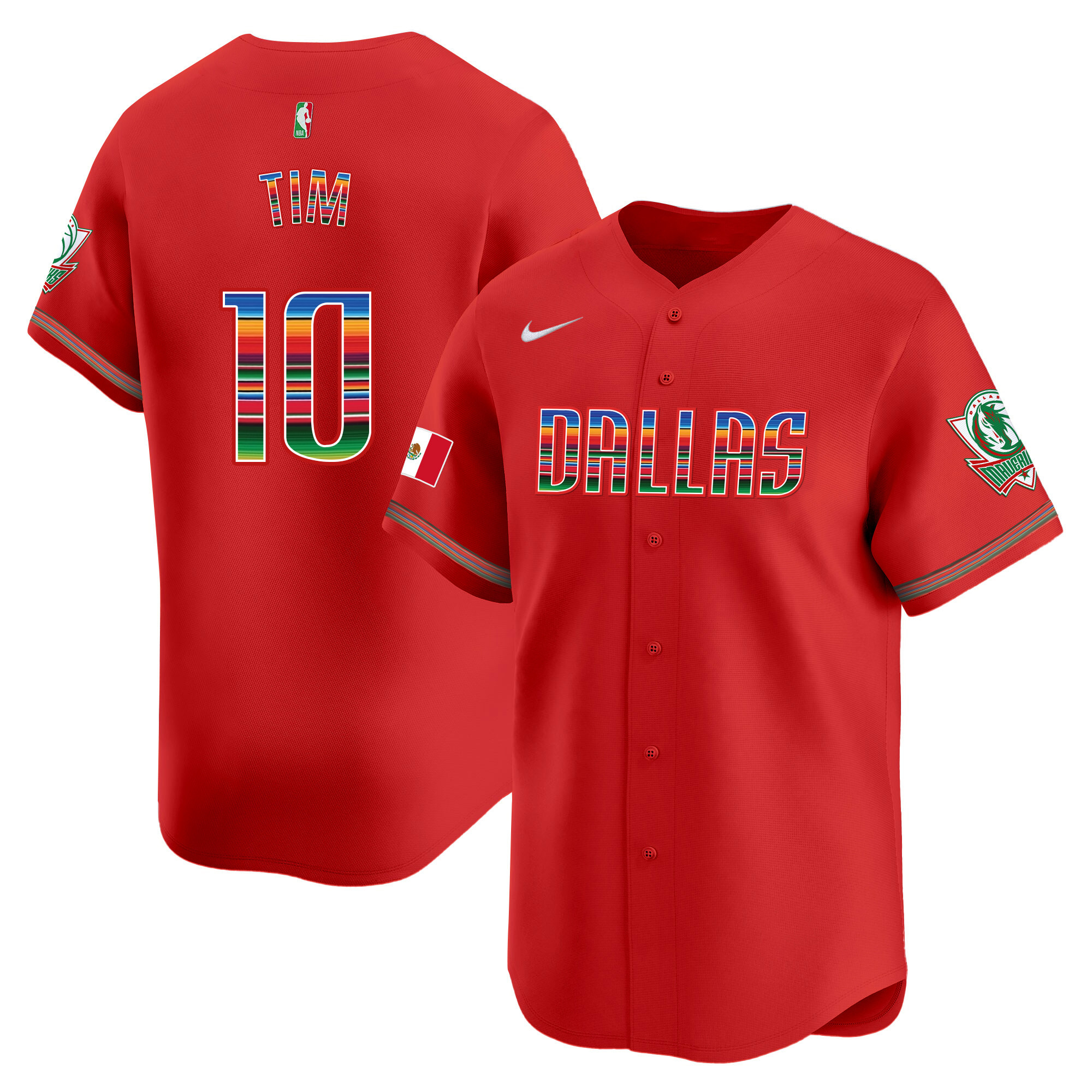 Men's Dallas Mavericks Mexico Vapor Baseball Jersey - All Stitched