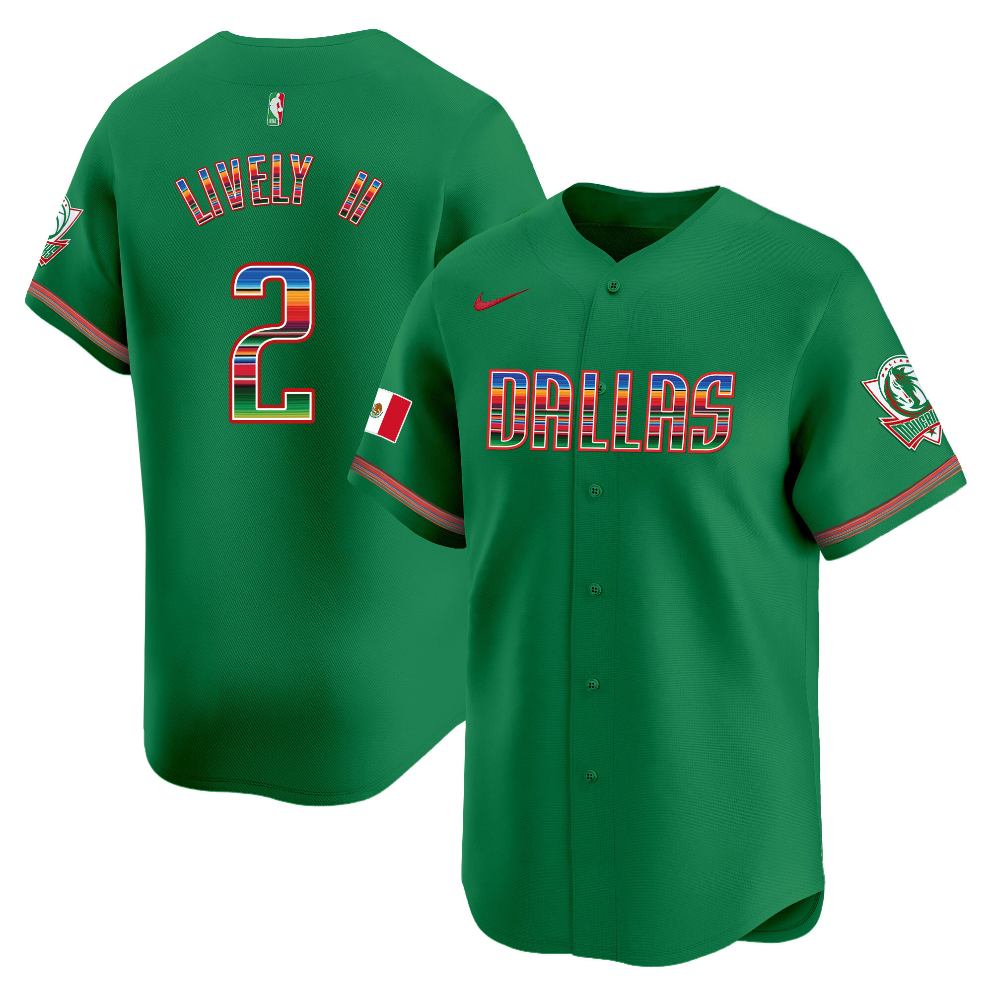 Men's Dallas Mavericks Mexico Vapor Baseball Jersey - All Stitched
